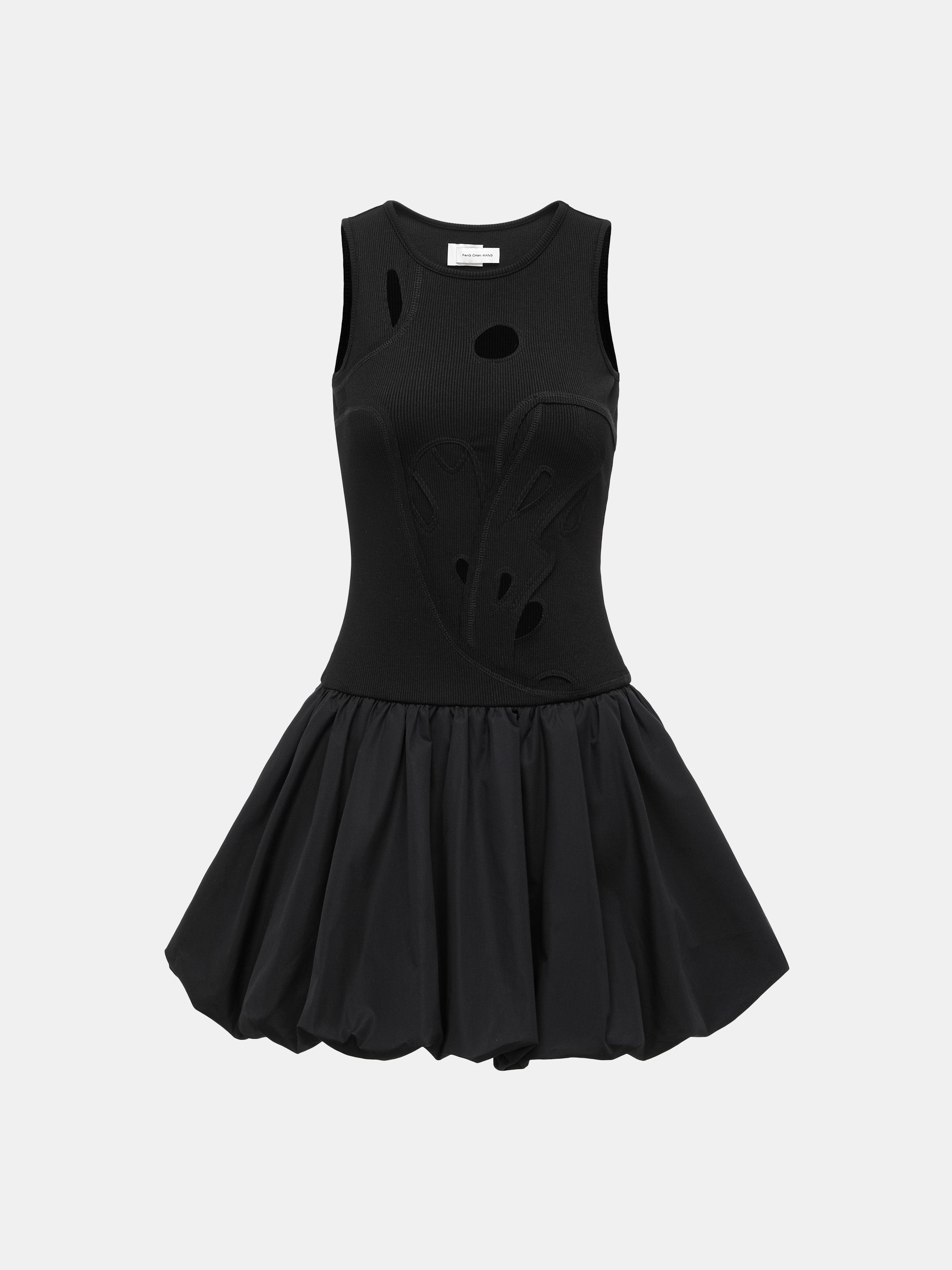 RIBBED JERSEY DRESS