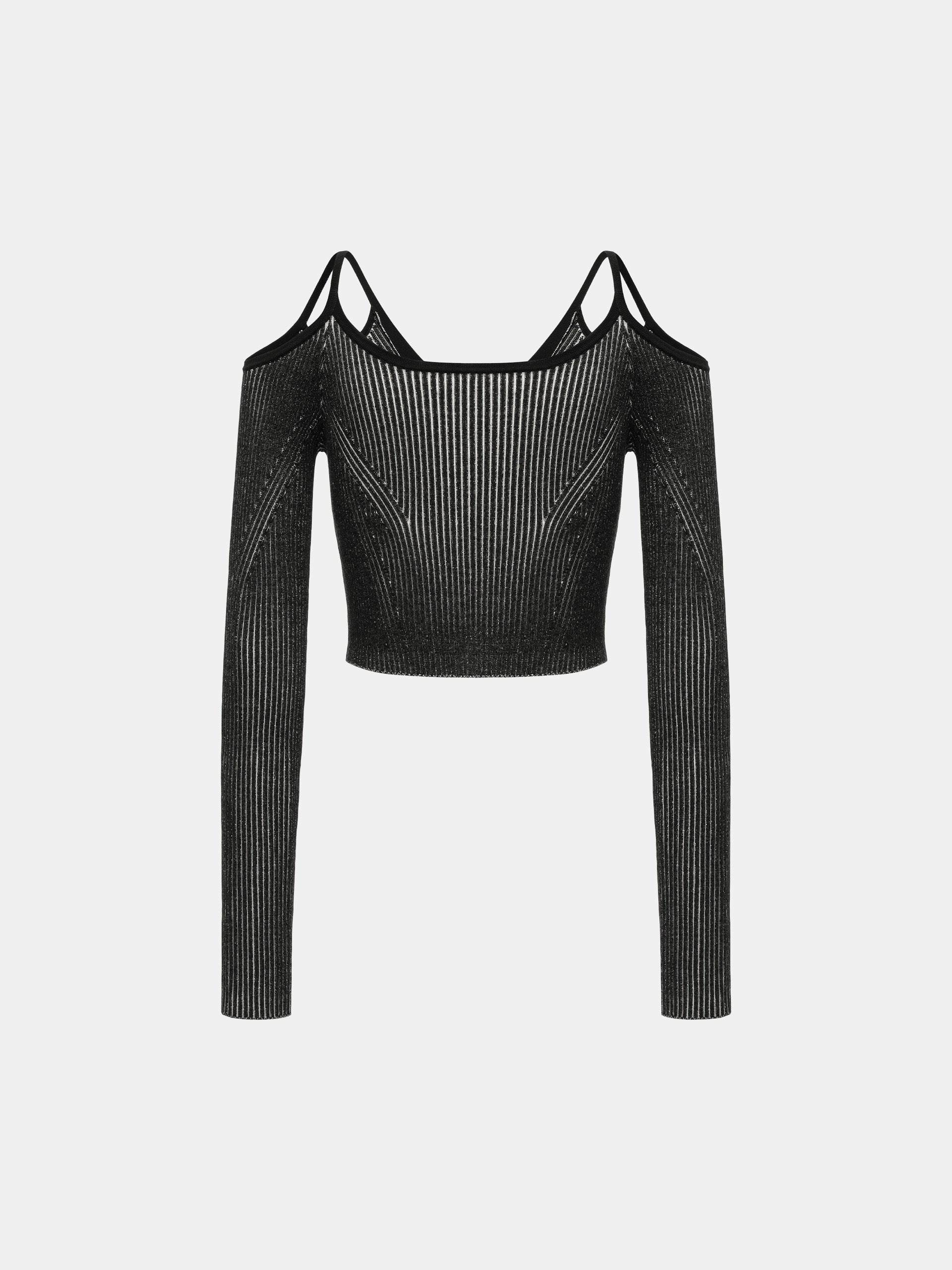CUTOUT KNIT CARDIGAN