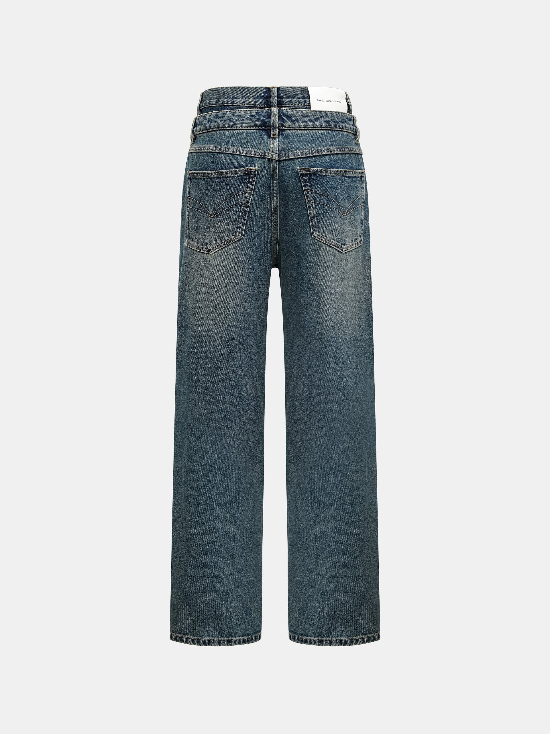 MULTI SEAM STRAIGHT LEG DENIM