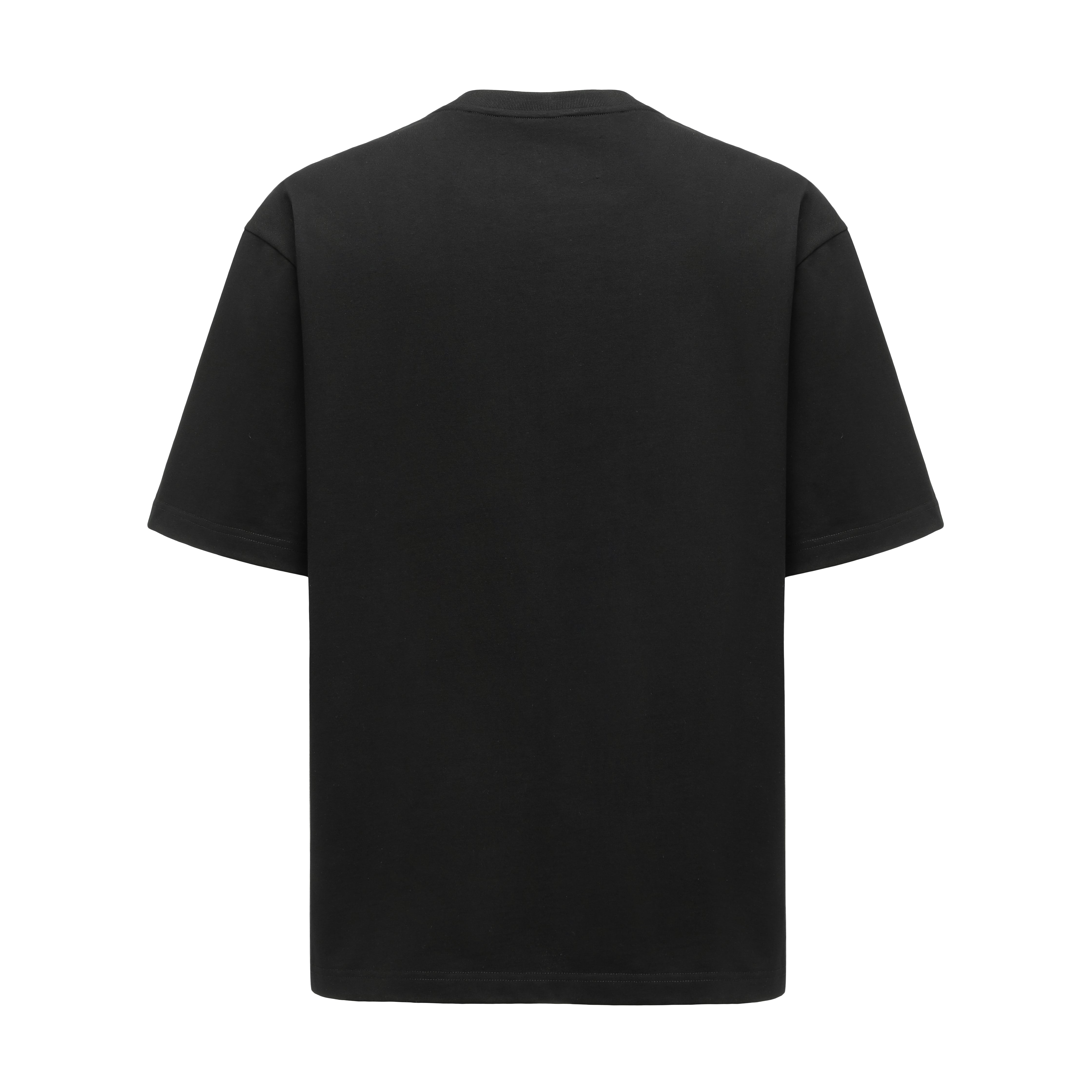 BLACK 2-IN-1 DECONSTRUCTED SHORT-SLEEVE TEE