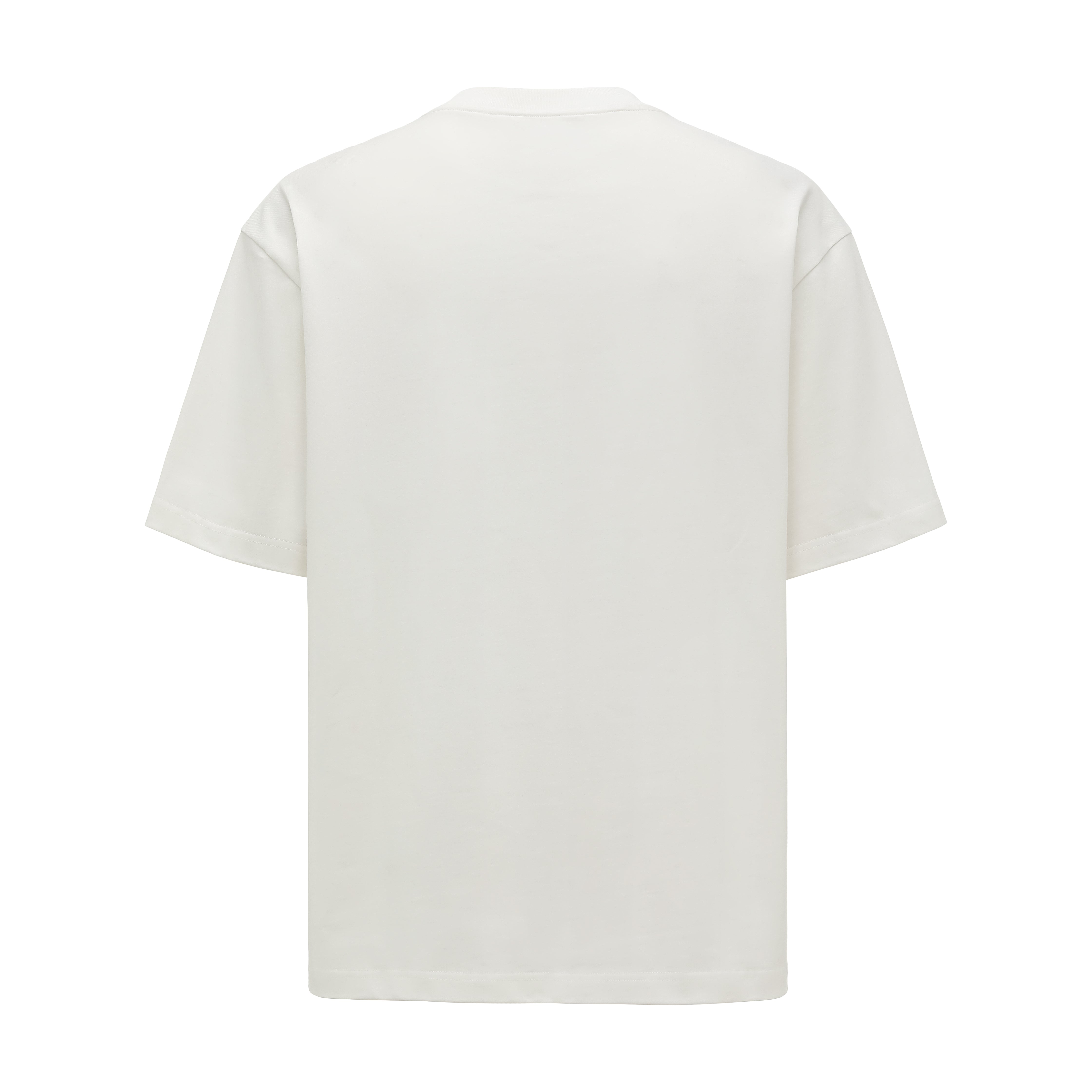 WHITE 2-IN-1 DECONSTRUCTED SHORT-SLEEVE TEE