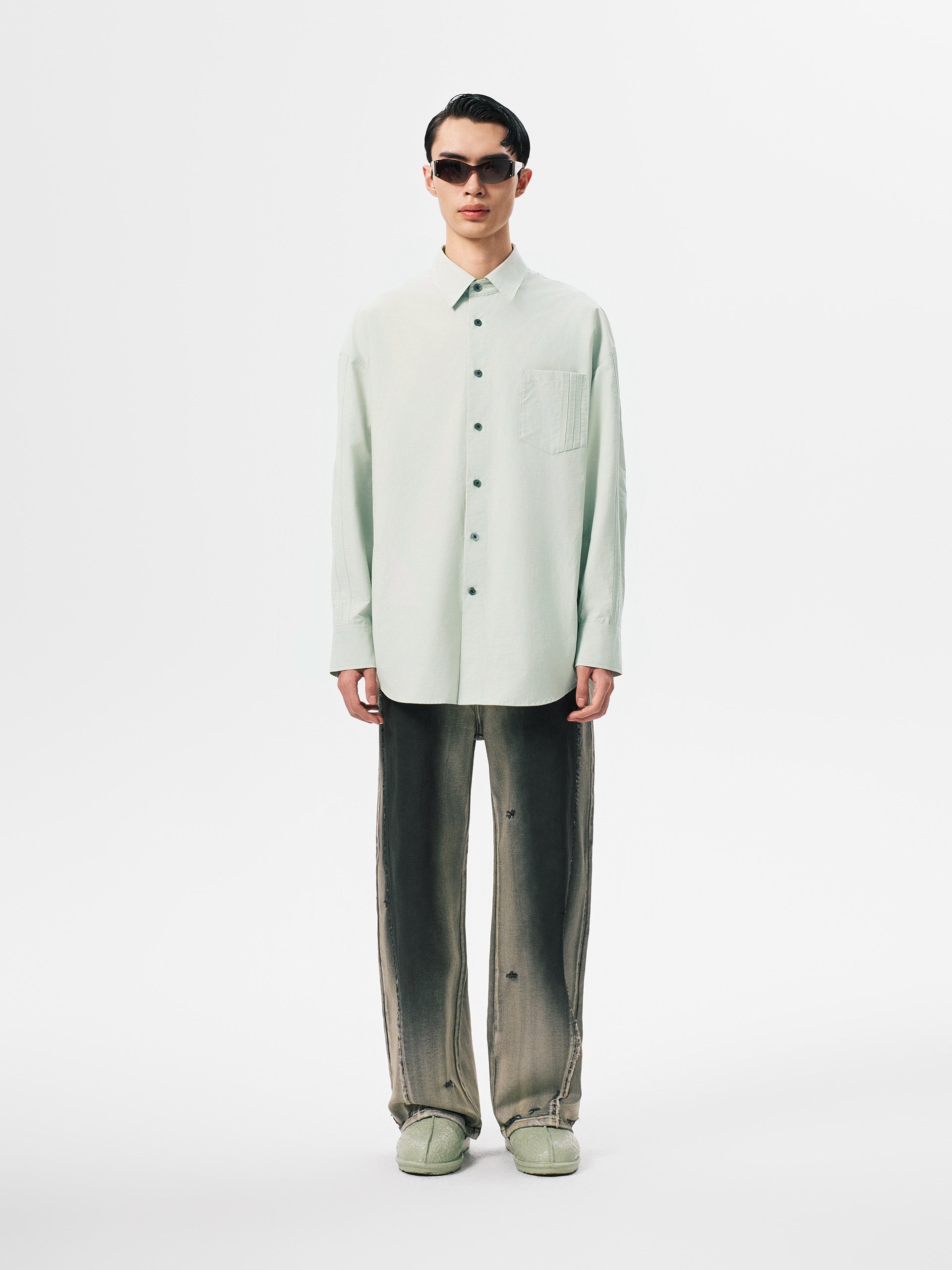 PLEATED SHIRT