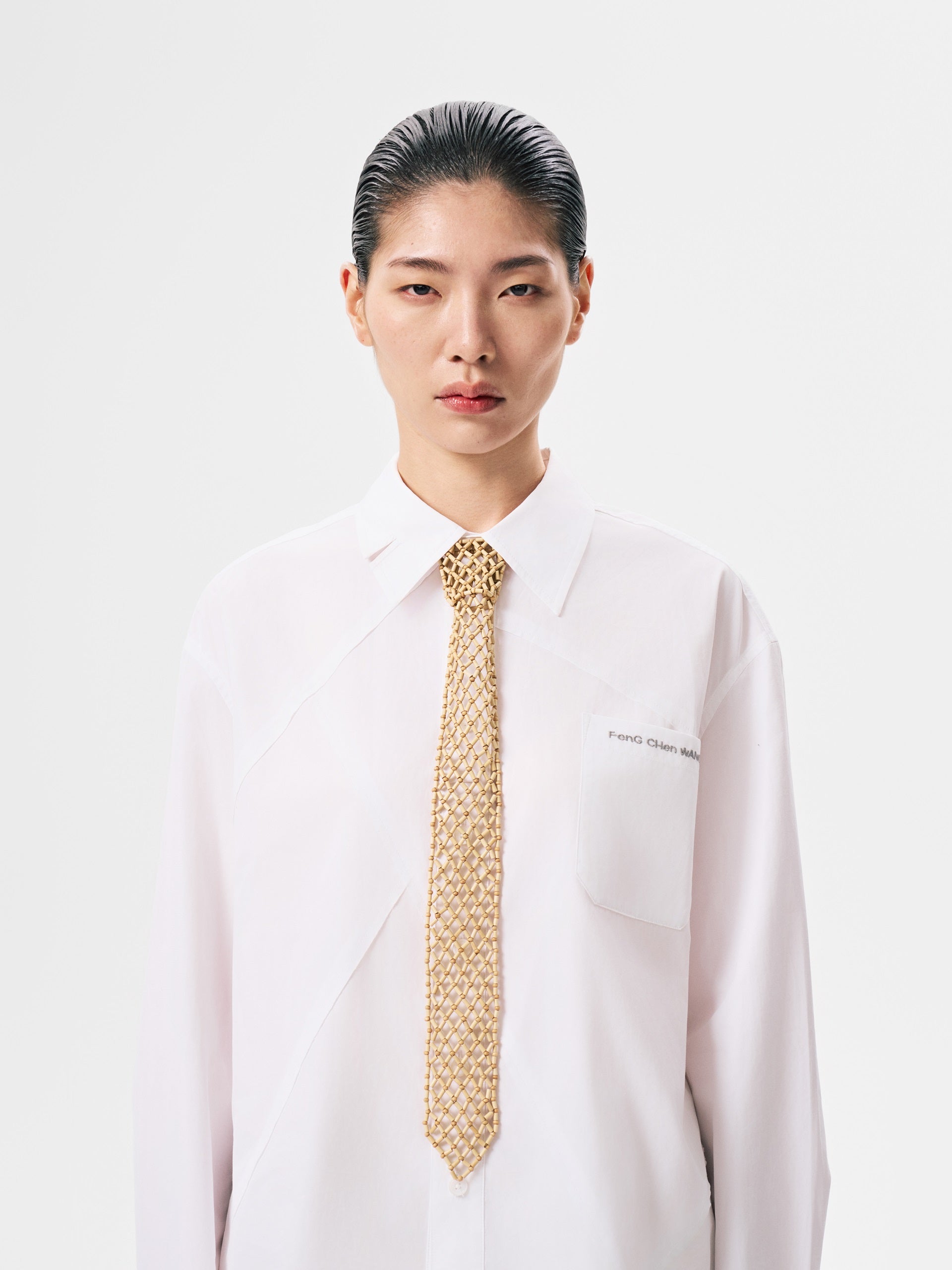 BEADED BAMBOO TIE