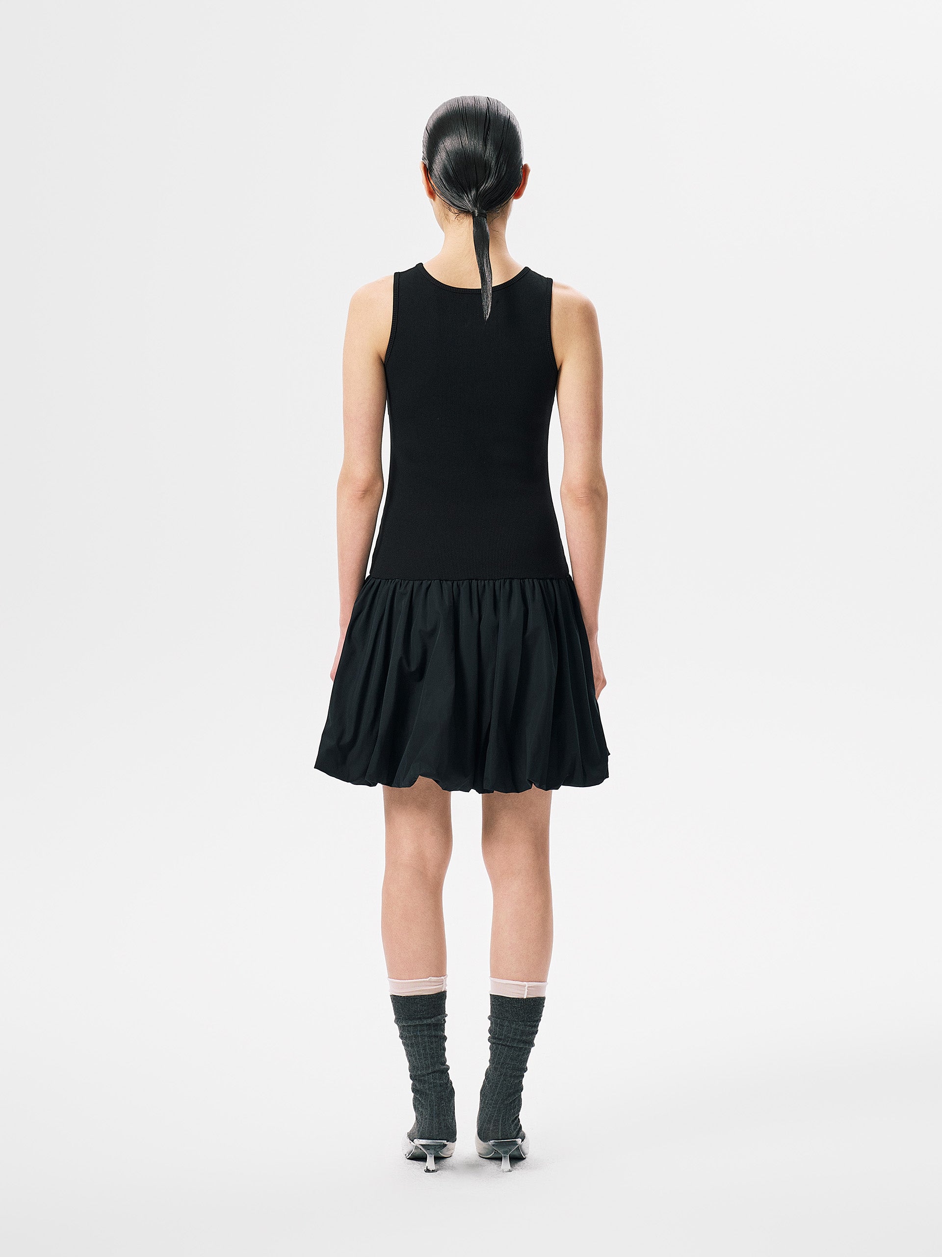 RIBBED JERSEY DRESS
