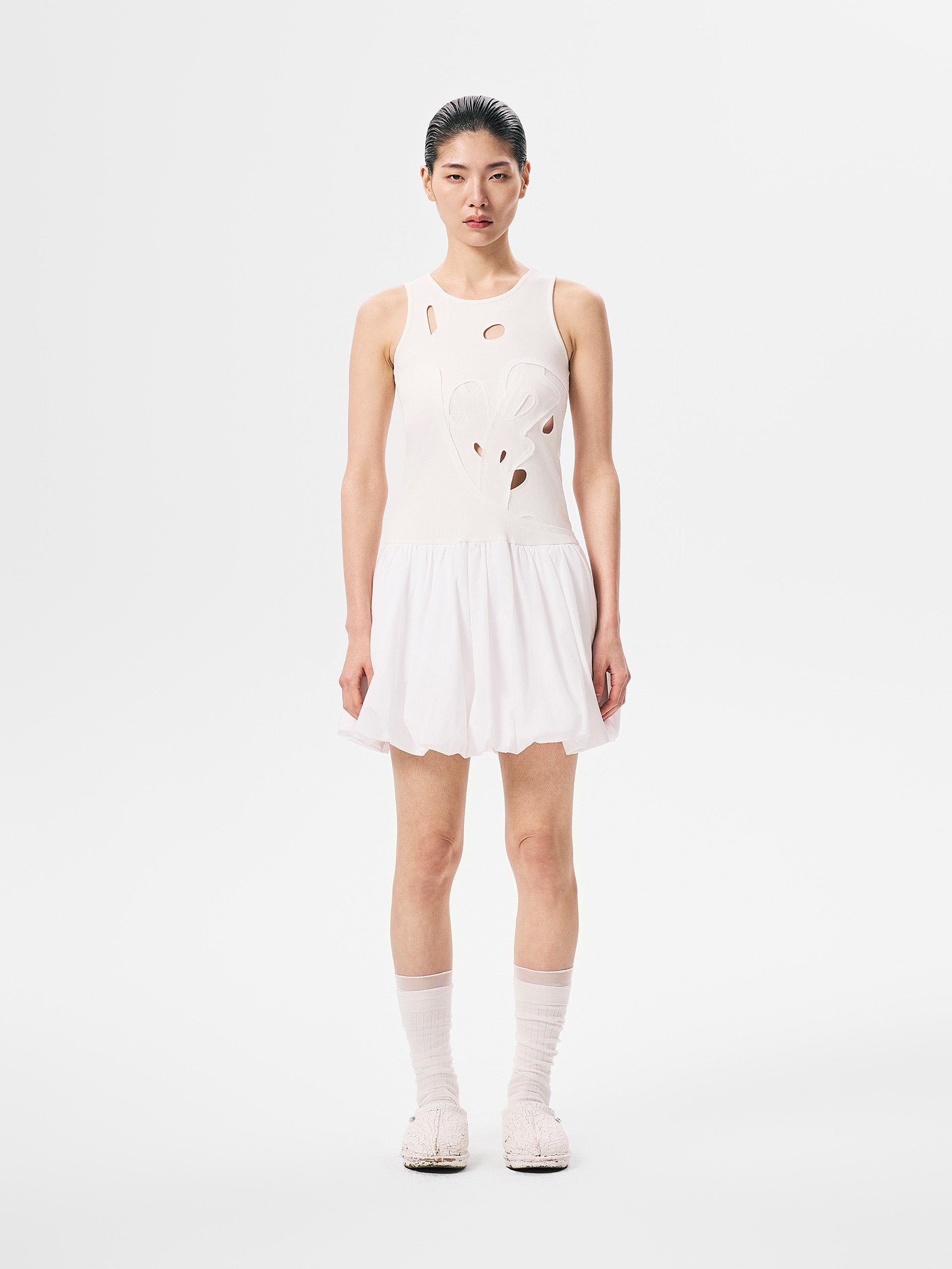 RIBBED JERSEY DRESS