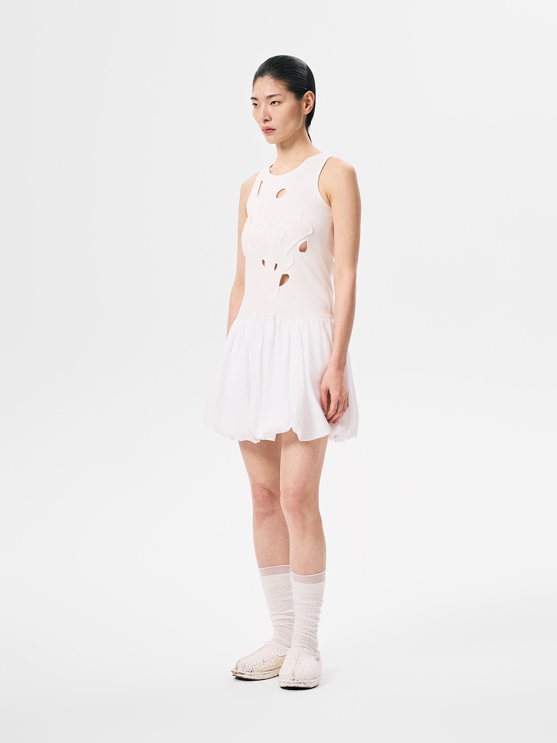 RIBBED JERSEY DRESS