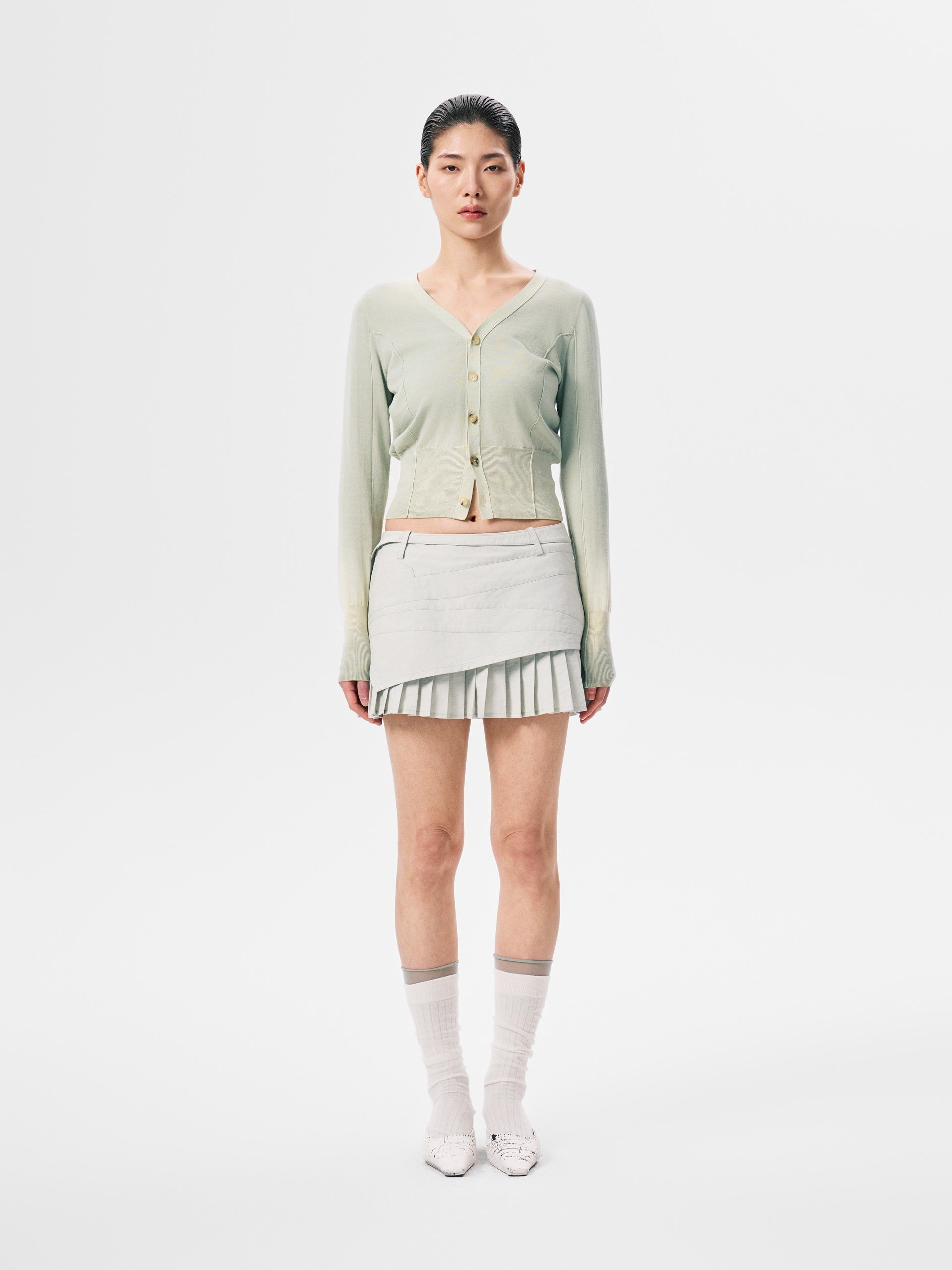 SANDWASHED KNIT CARDIGAN
