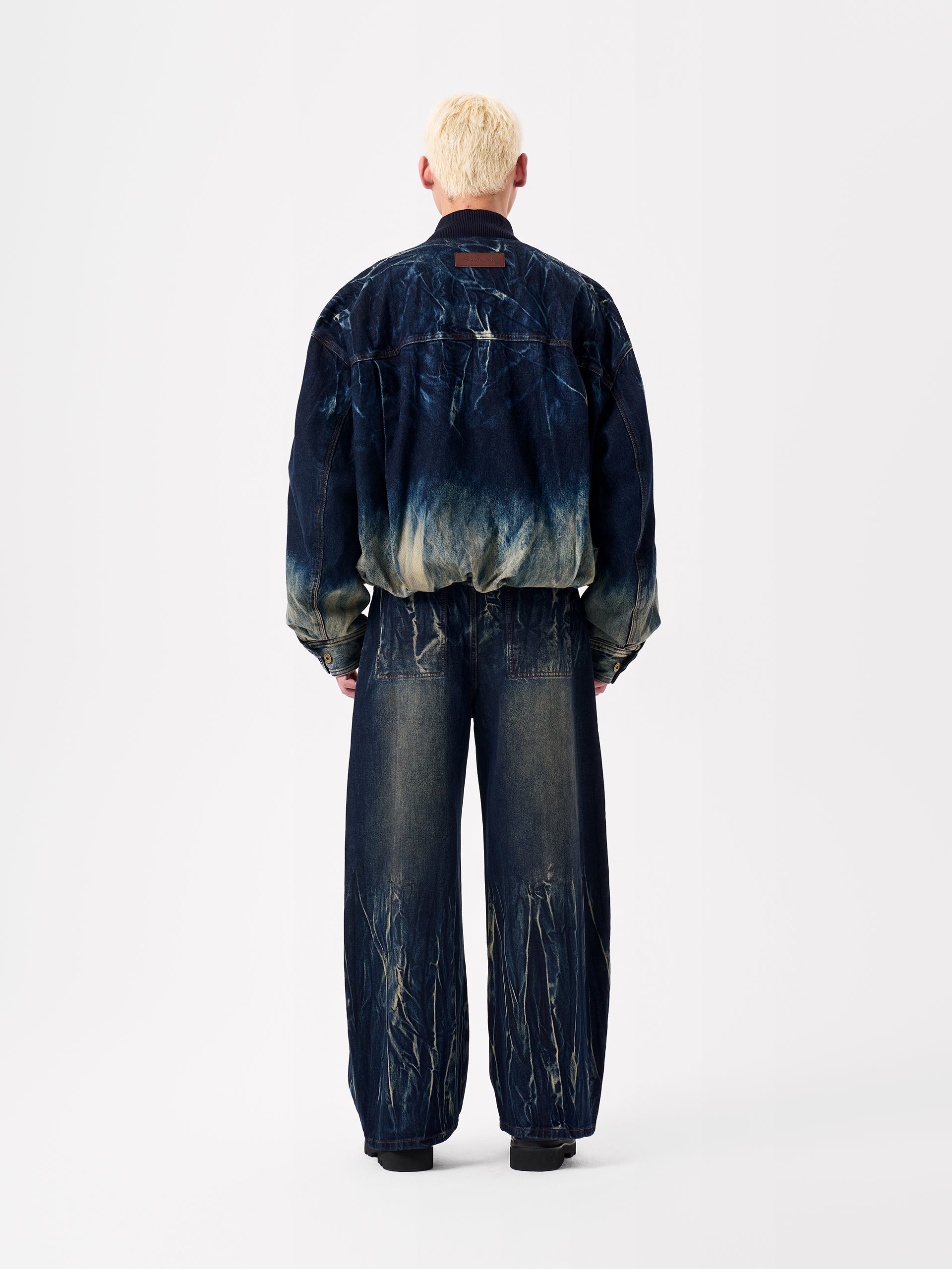 BLUE TIE-DYE DENIM JACKET