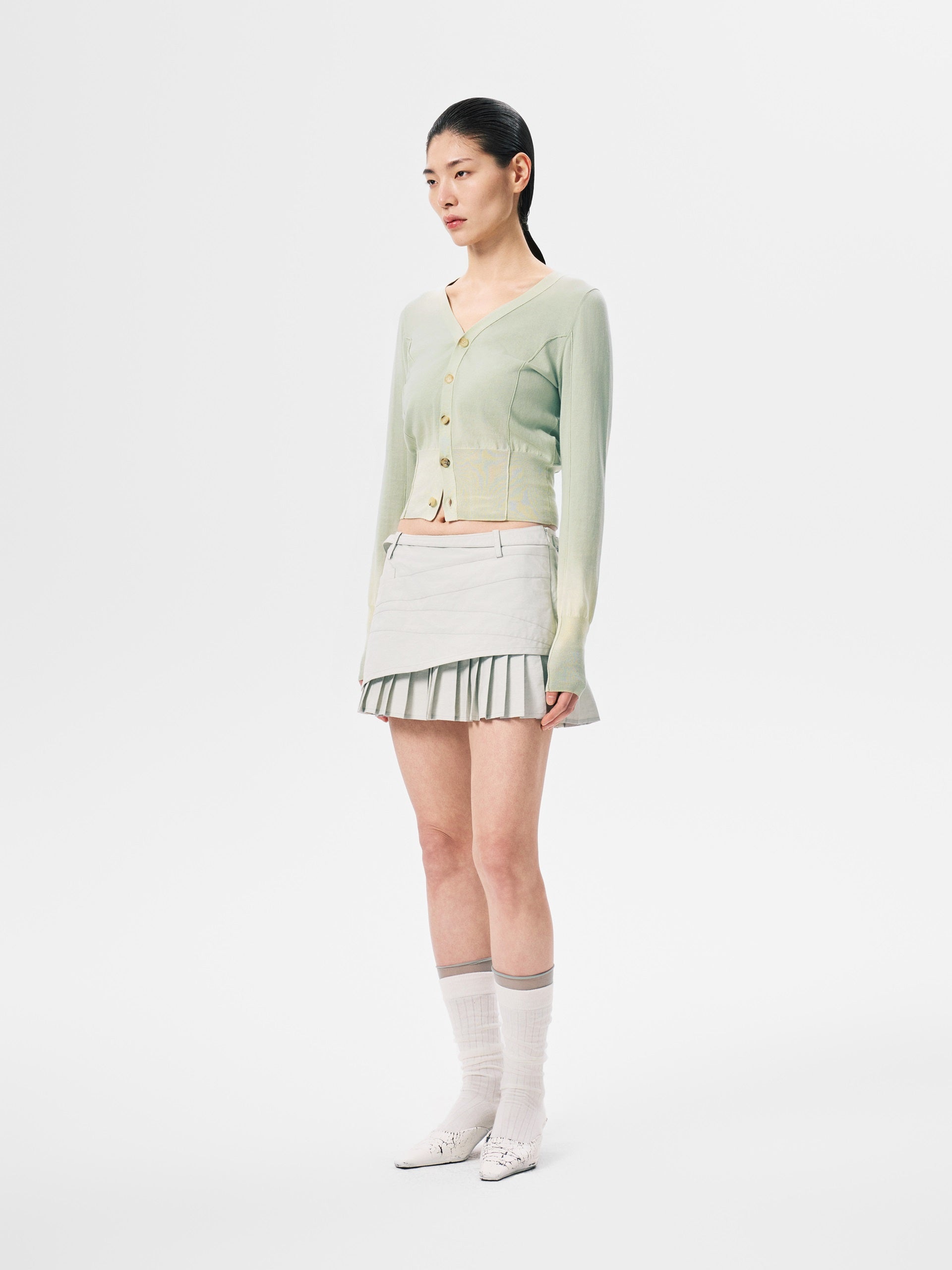 SANDWASHED KNIT CARDIGAN