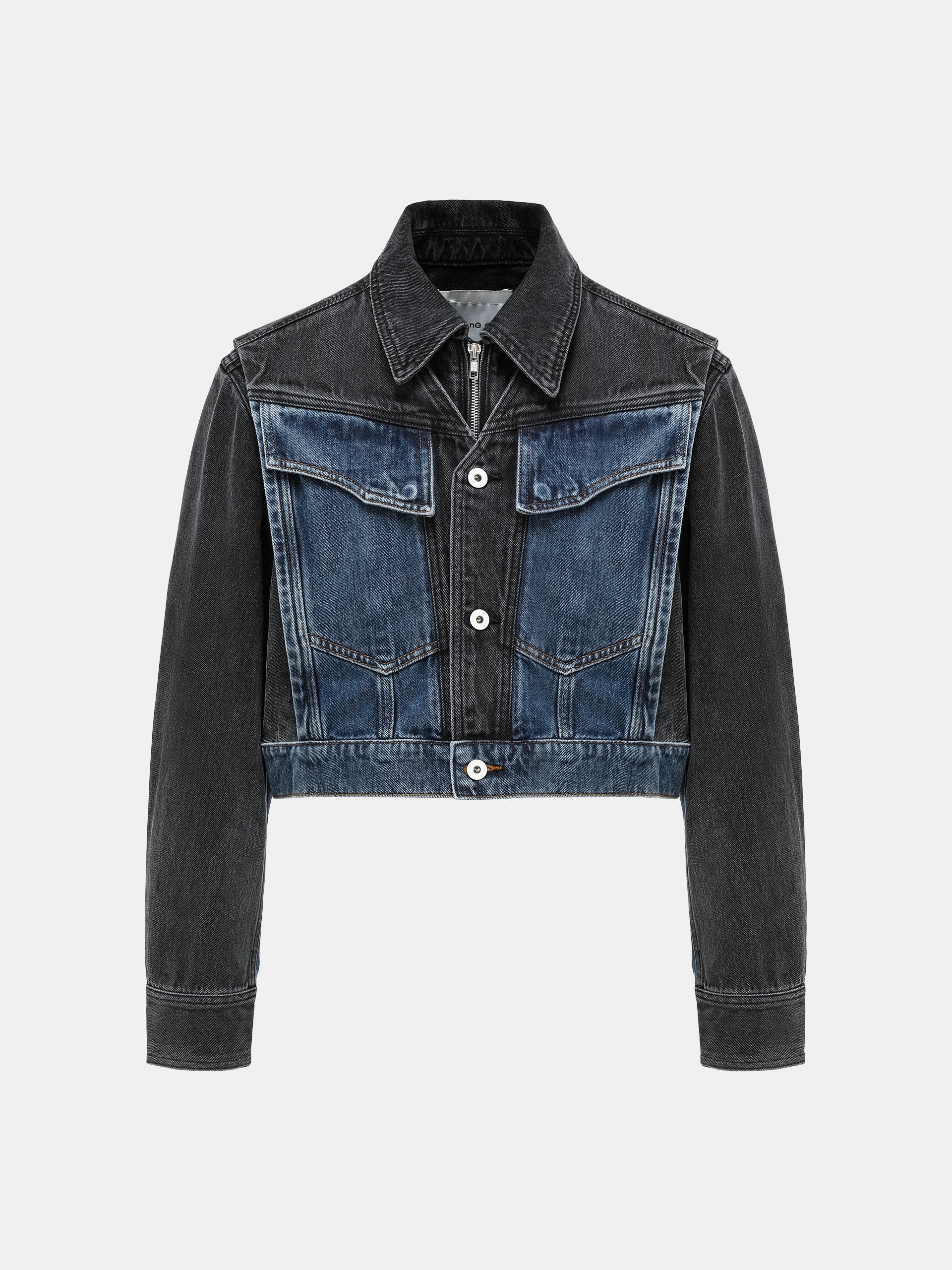 2 IN 1 PANEL DENIM JACKET