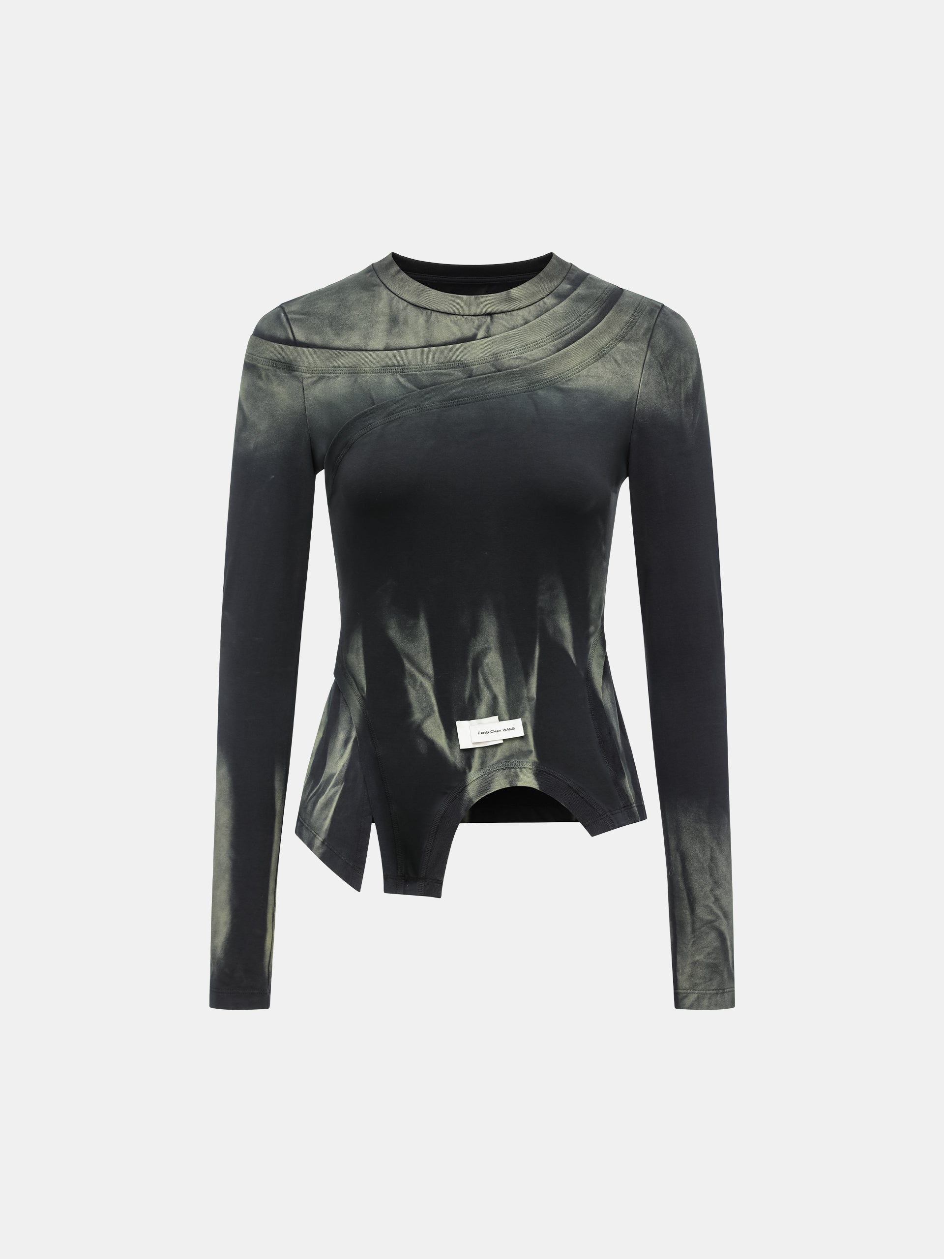 TIE-DYE 2-IN-1 DECONSTRUCTED BASE LAYER TOP
