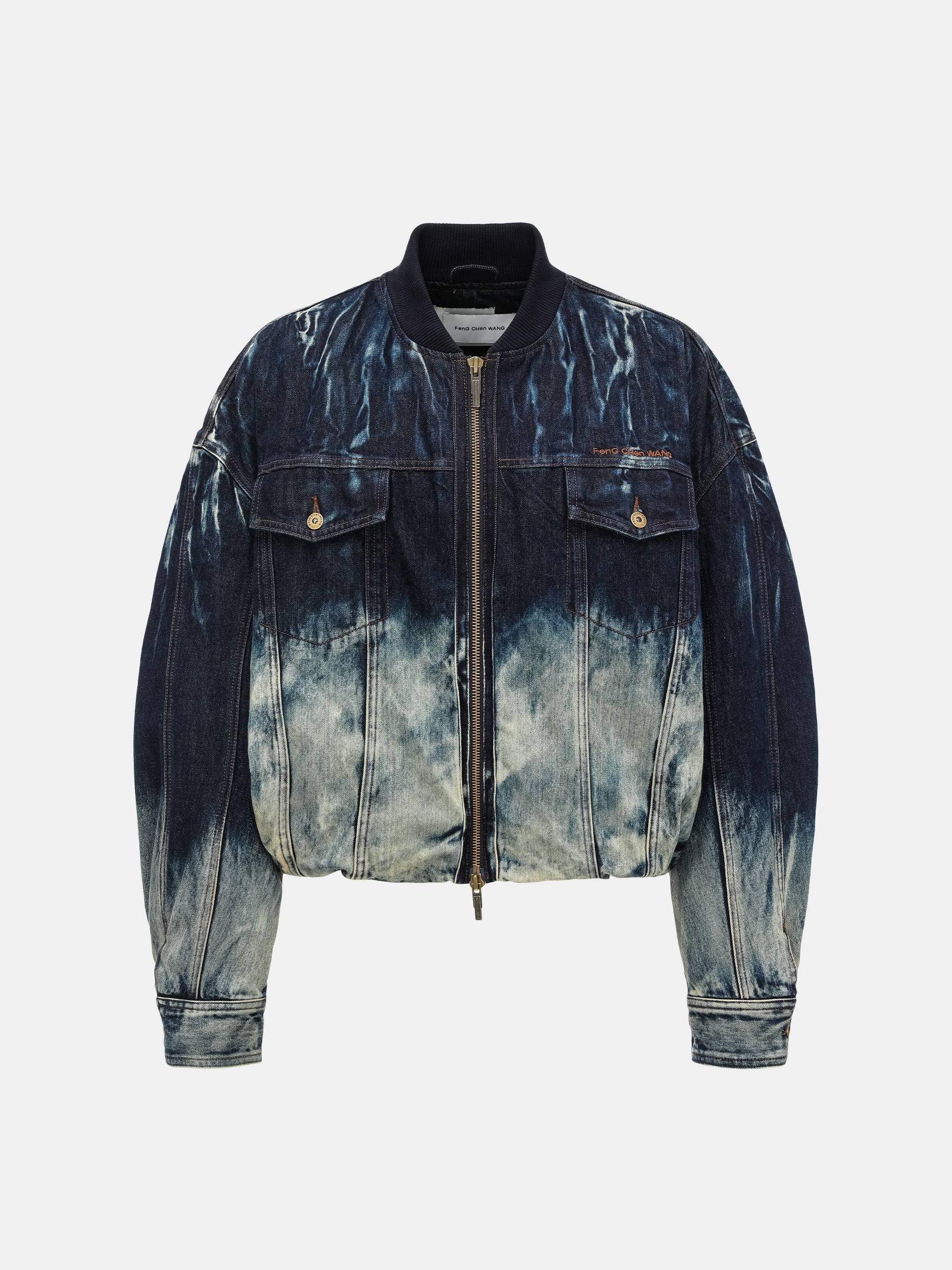 BLUE TIE-DYE DENIM JACKET