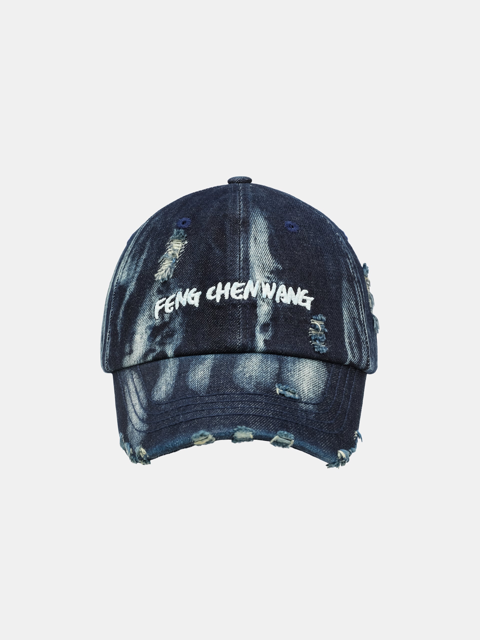 BLUE TIE-DYE DENIM BASEBALL CAP