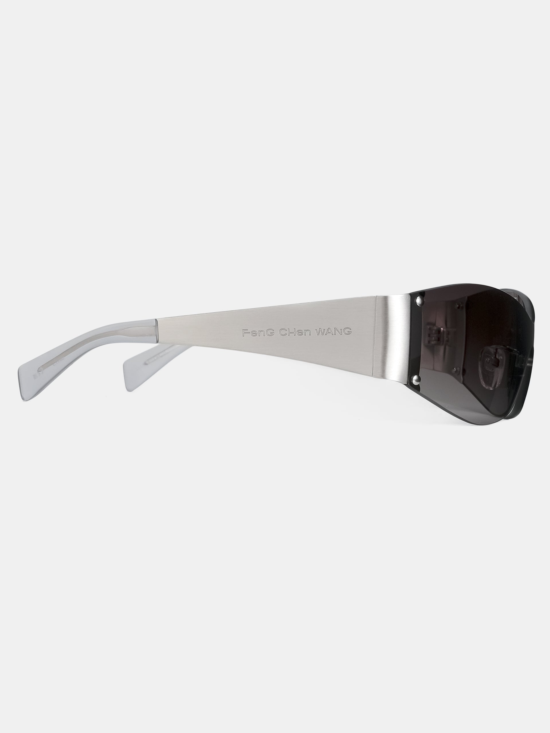 SILVER RIMLESS SUNGLASSES