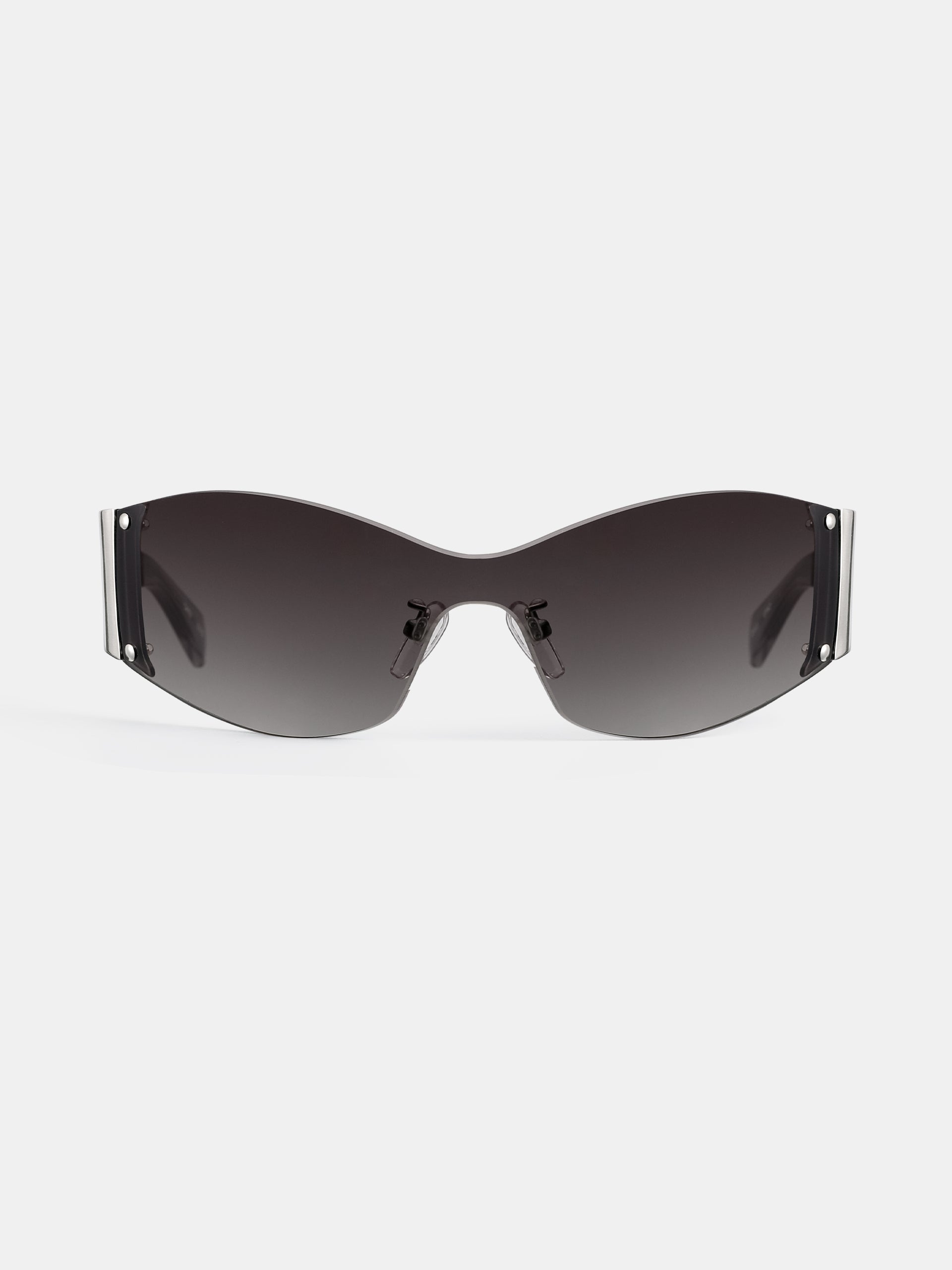 SILVER RIMLESS SUNGLASSES