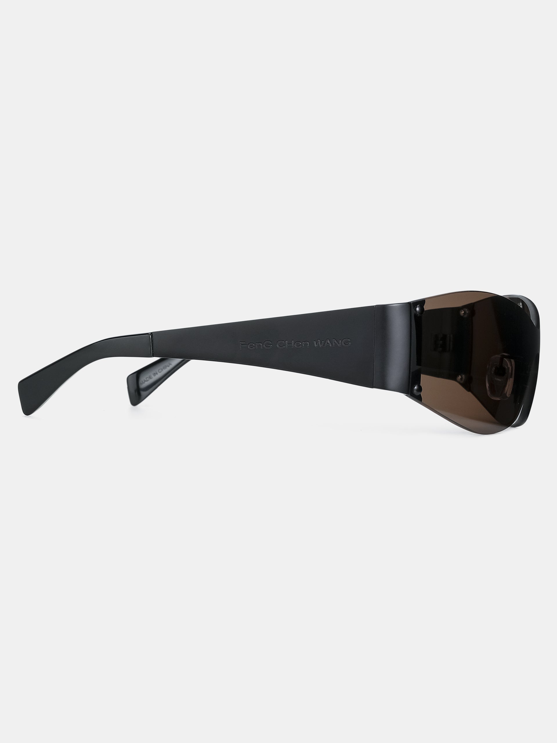 BLACK RIMLESS SUNGLASSES