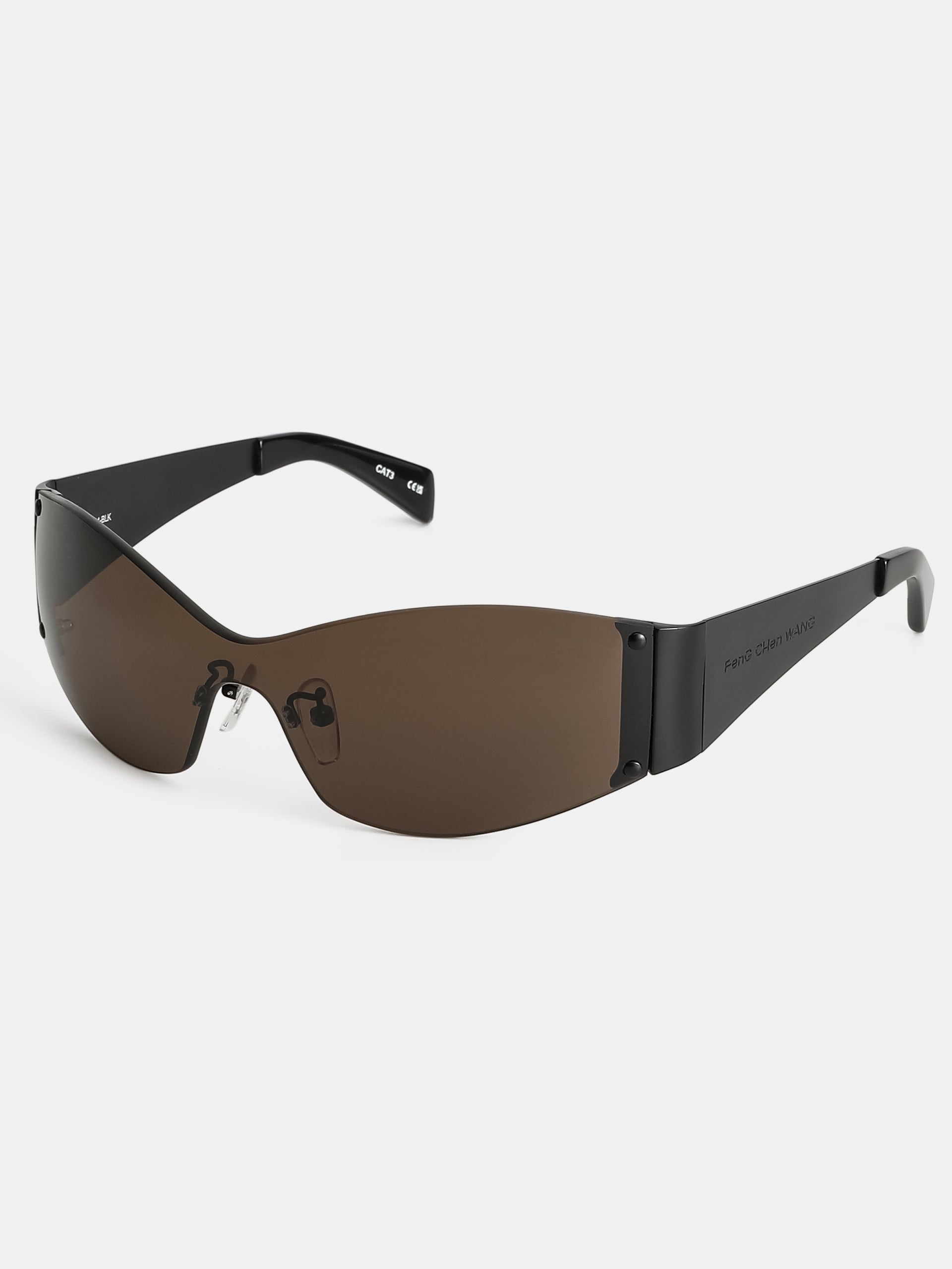 BLACK RIMLESS SUNGLASSES