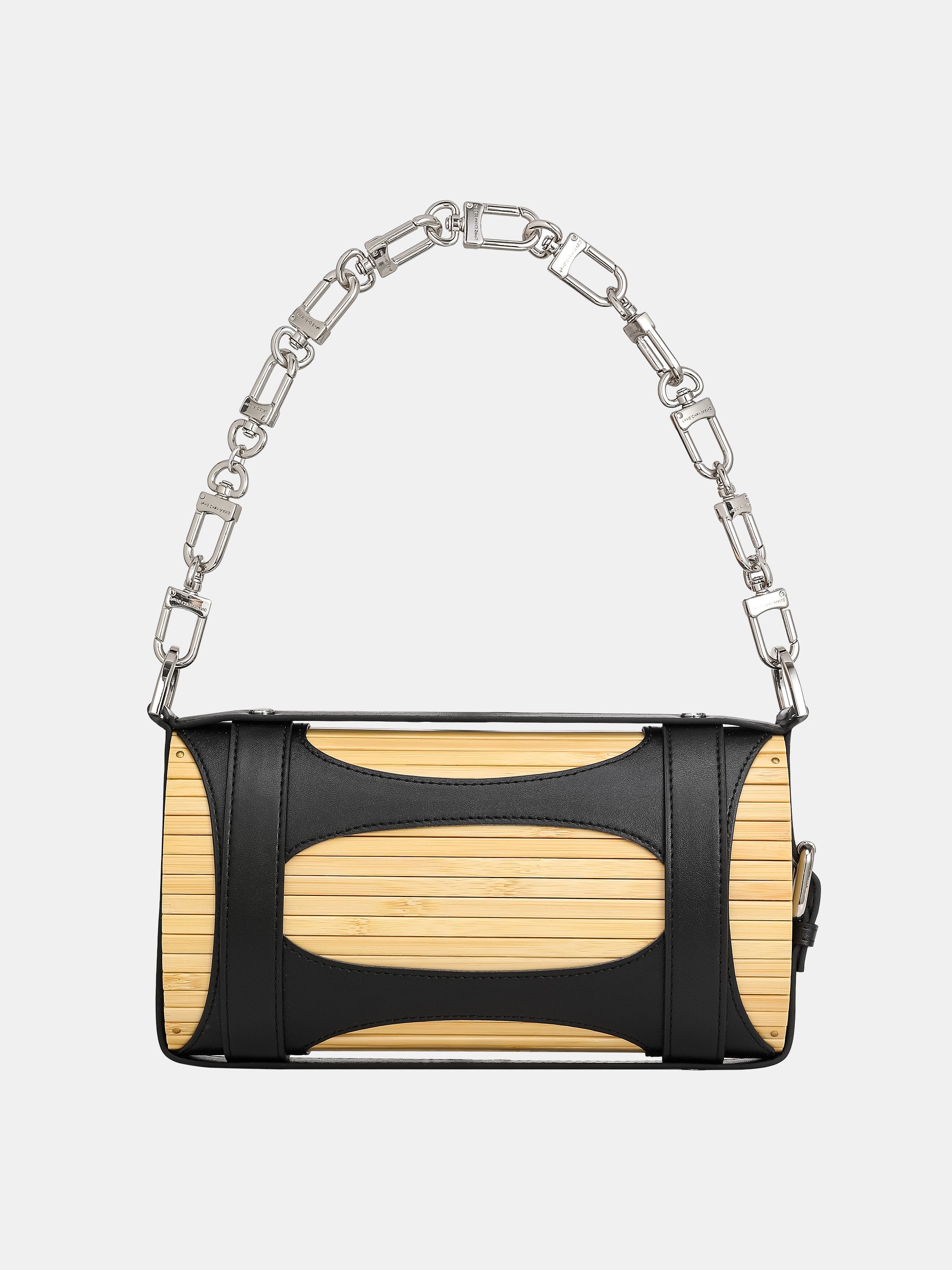 PU LEATHER BAMBOO BAG