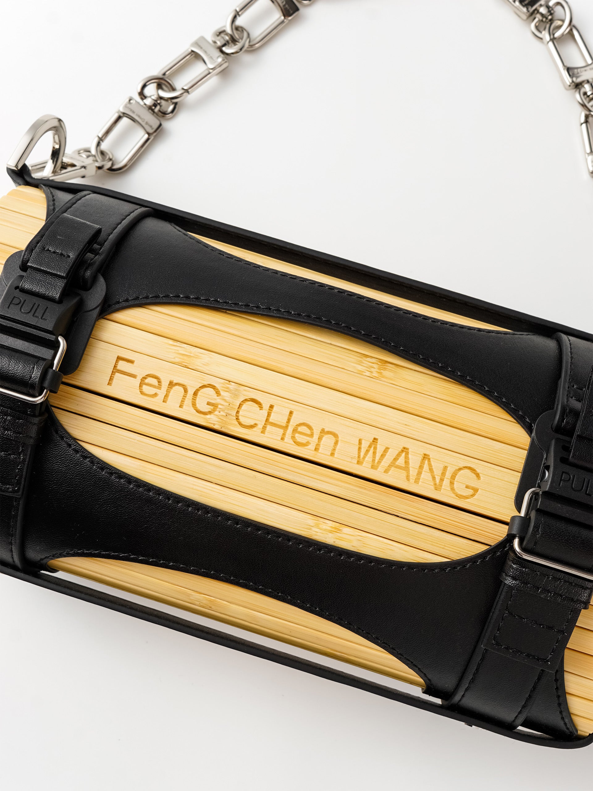 PU LEATHER BAMBOO BAG