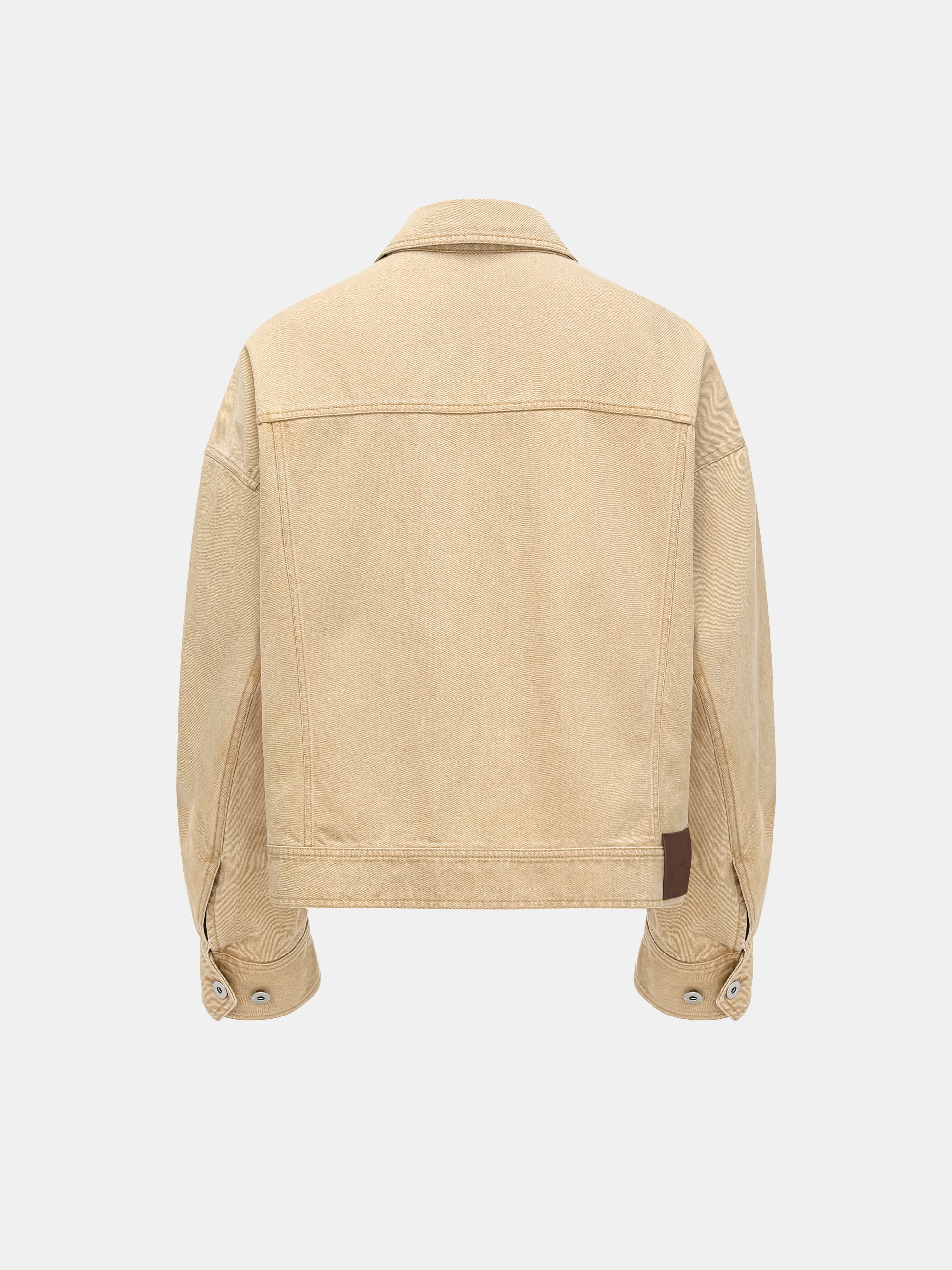 DENIM DECONSTRUCTION OVERSIZED JACKET KHAKI
