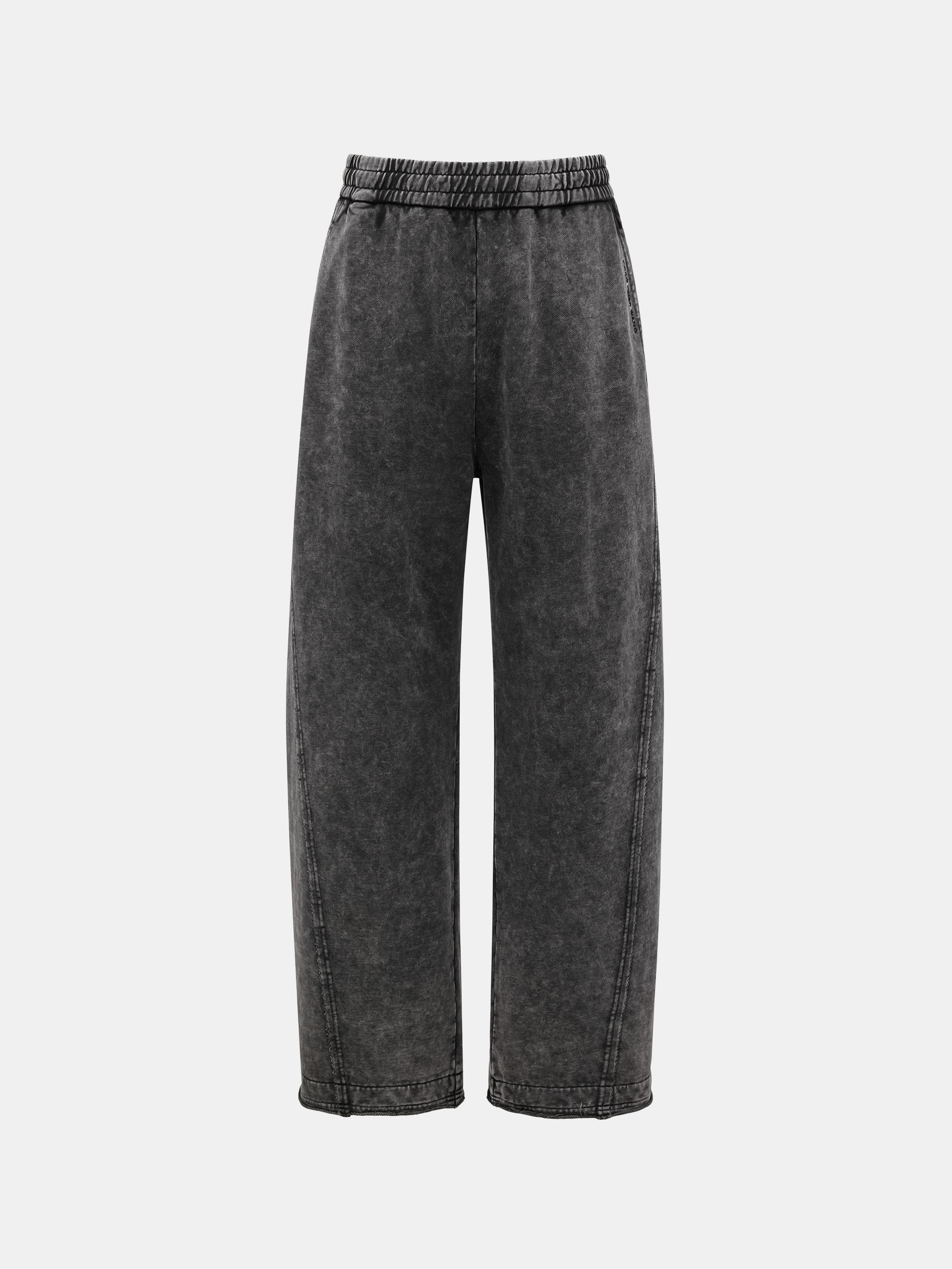 TIE-DYE WASHED PATCHWORK SWEATPANTS