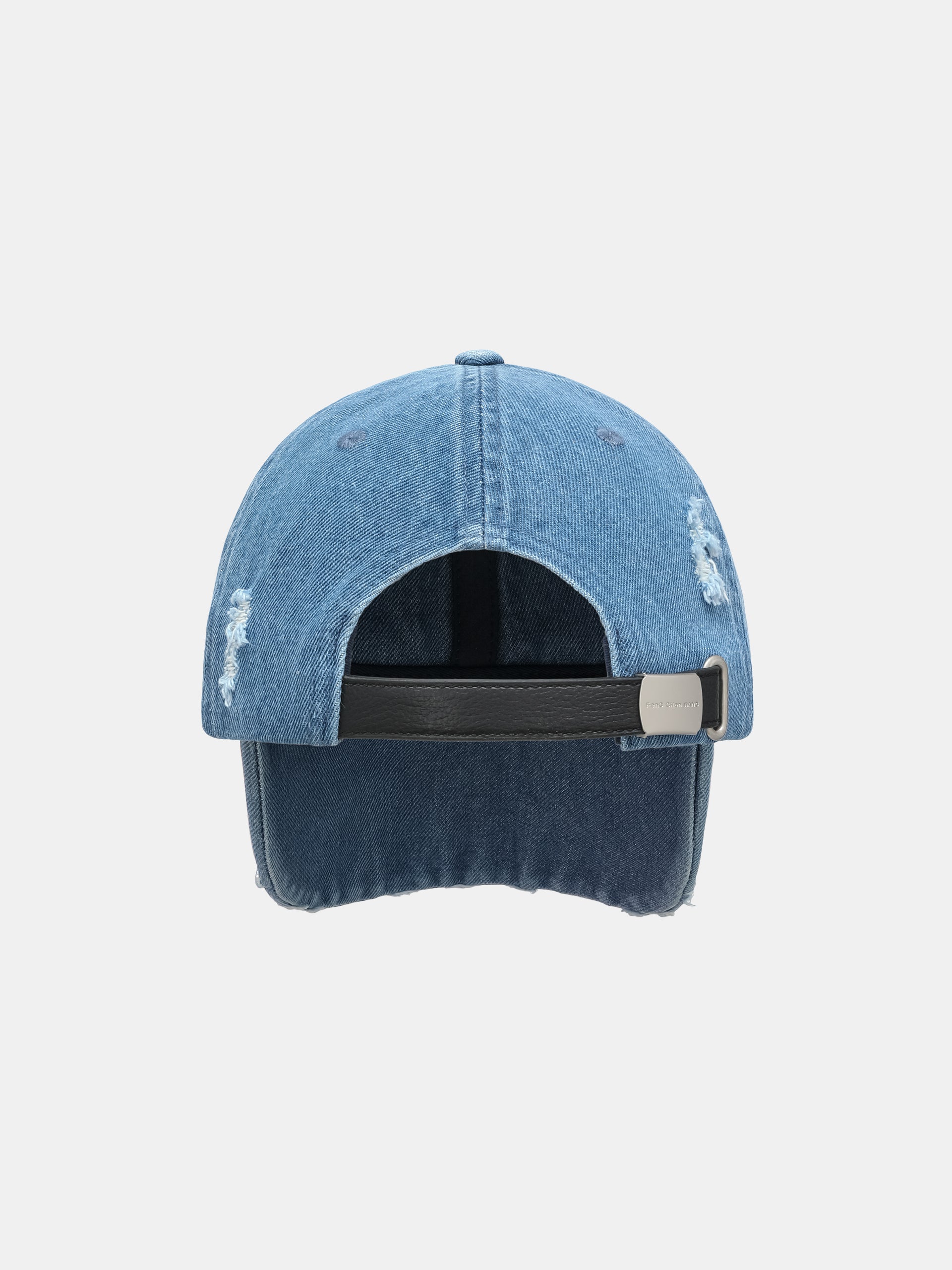BLUE DENIM BASEBALL CAP WITH LOGO
