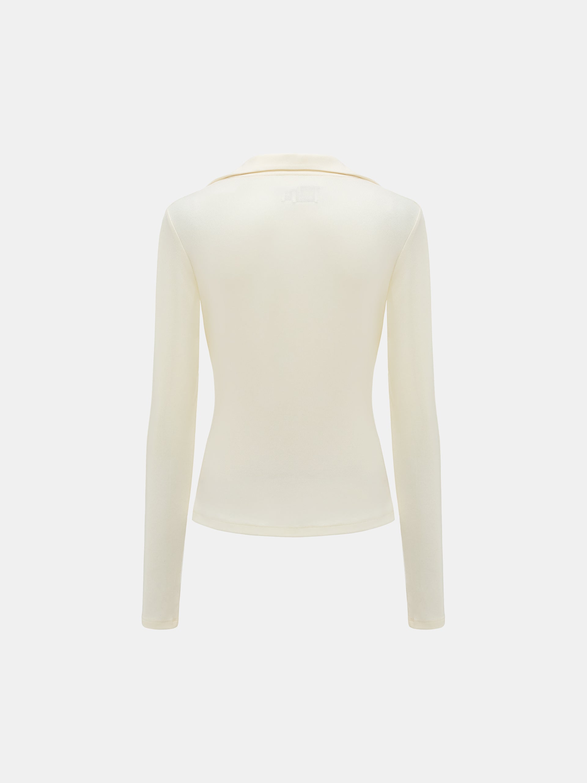 WHITE CREW NECK LONG SLEEVE BASE LAYER TOP