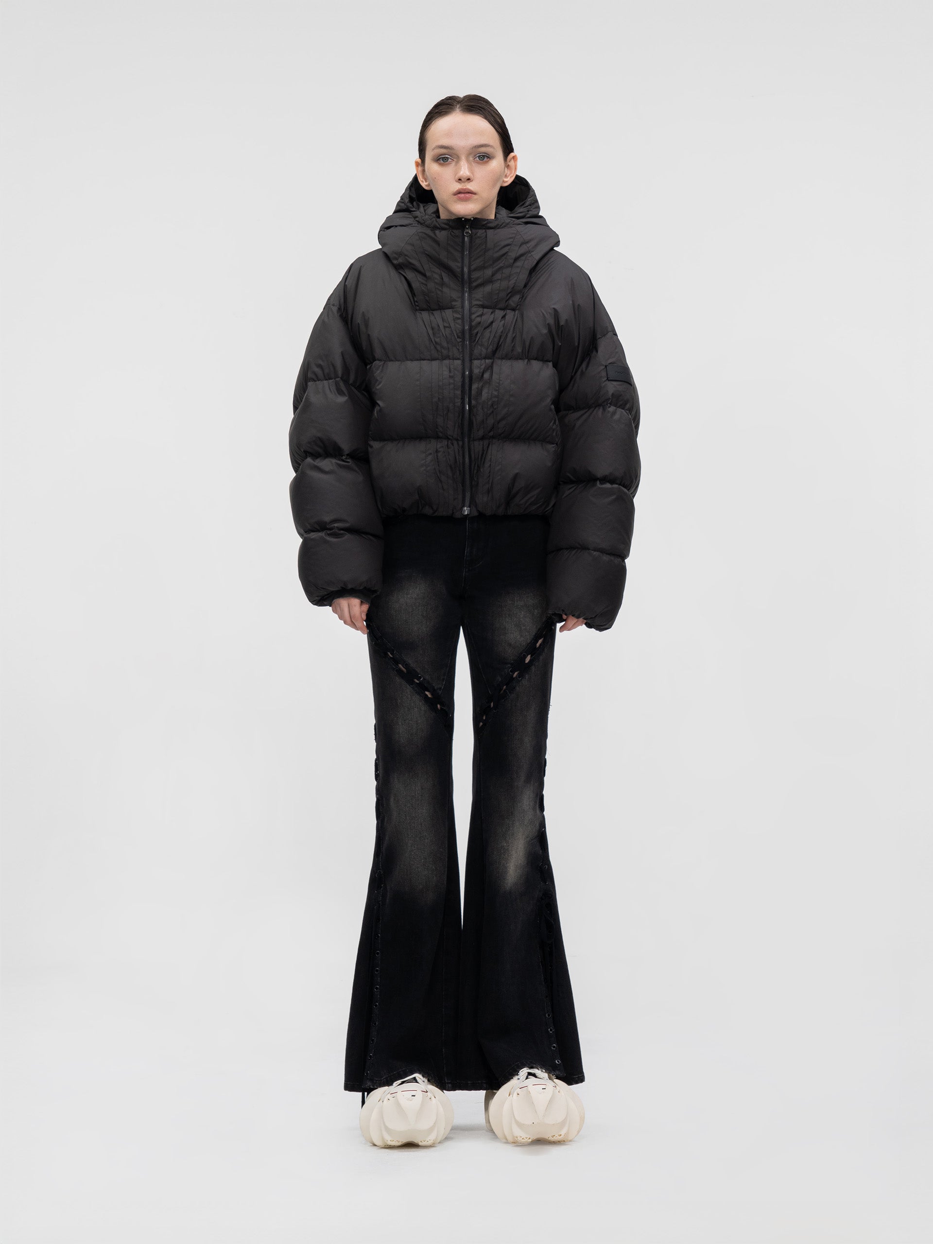 PLEATED DOWN JACKET