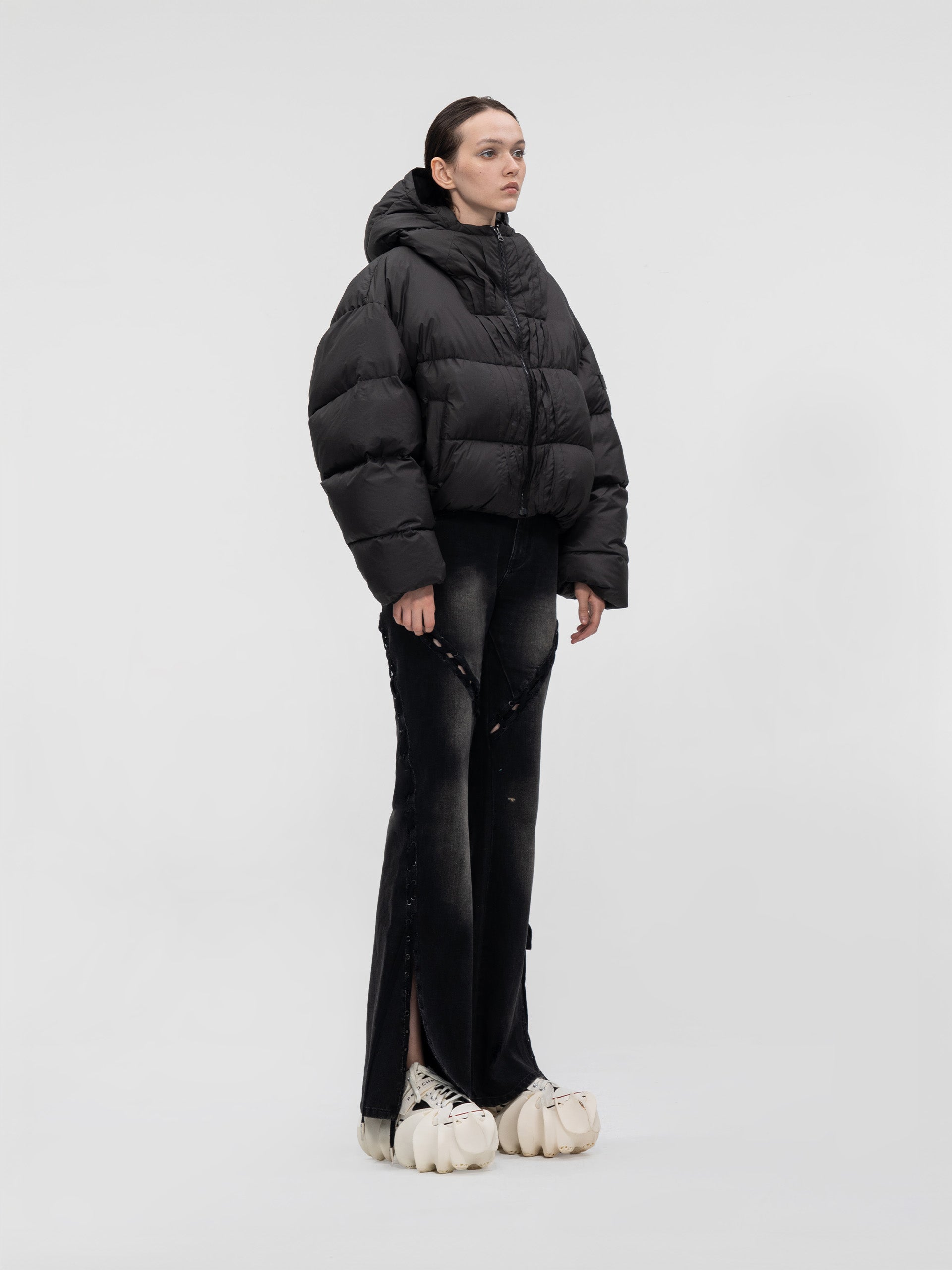 PLEATED DOWN JACKET