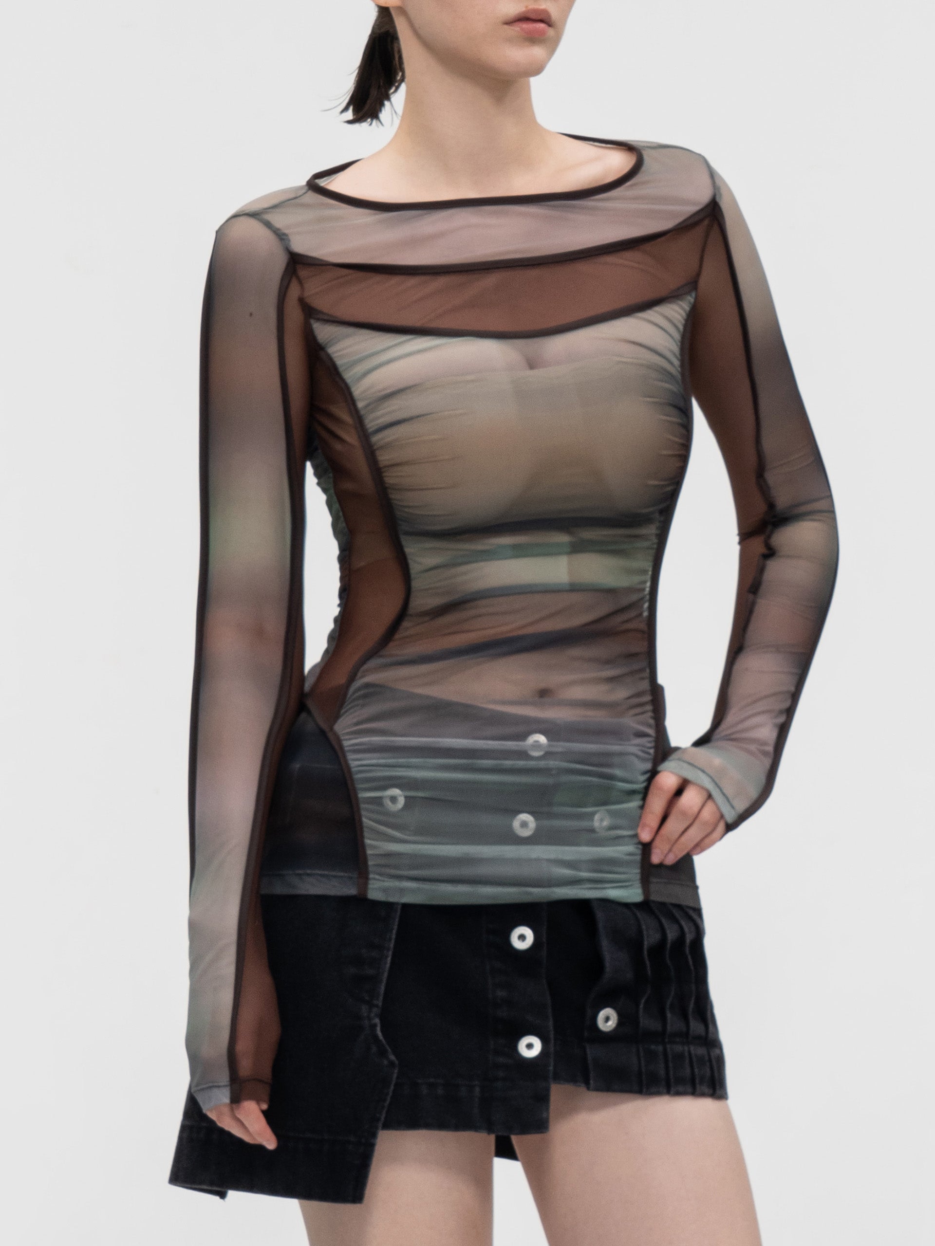 MESH KNIT TOP