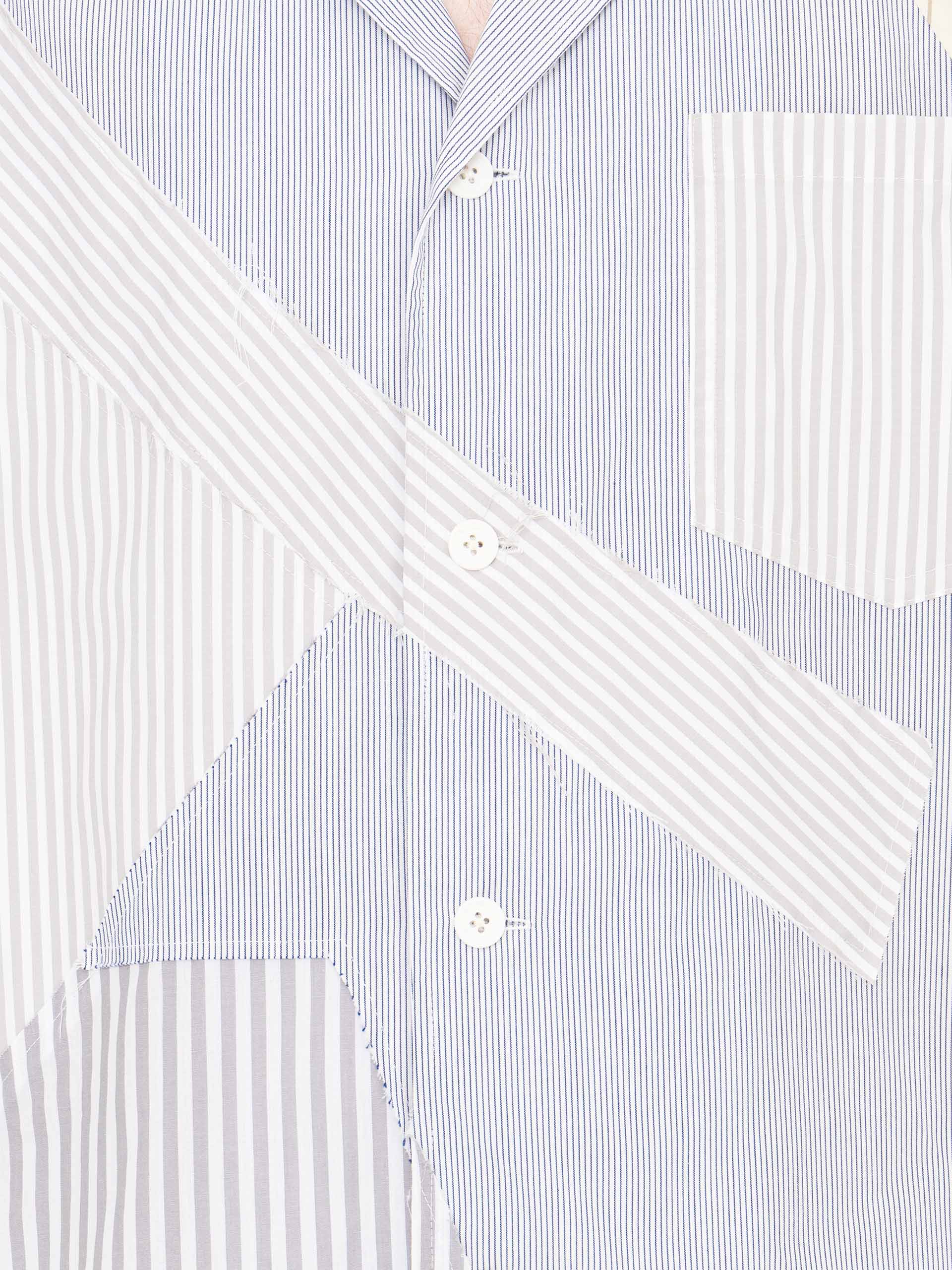 MULTI STRIPE PATCHWORK SHIRT