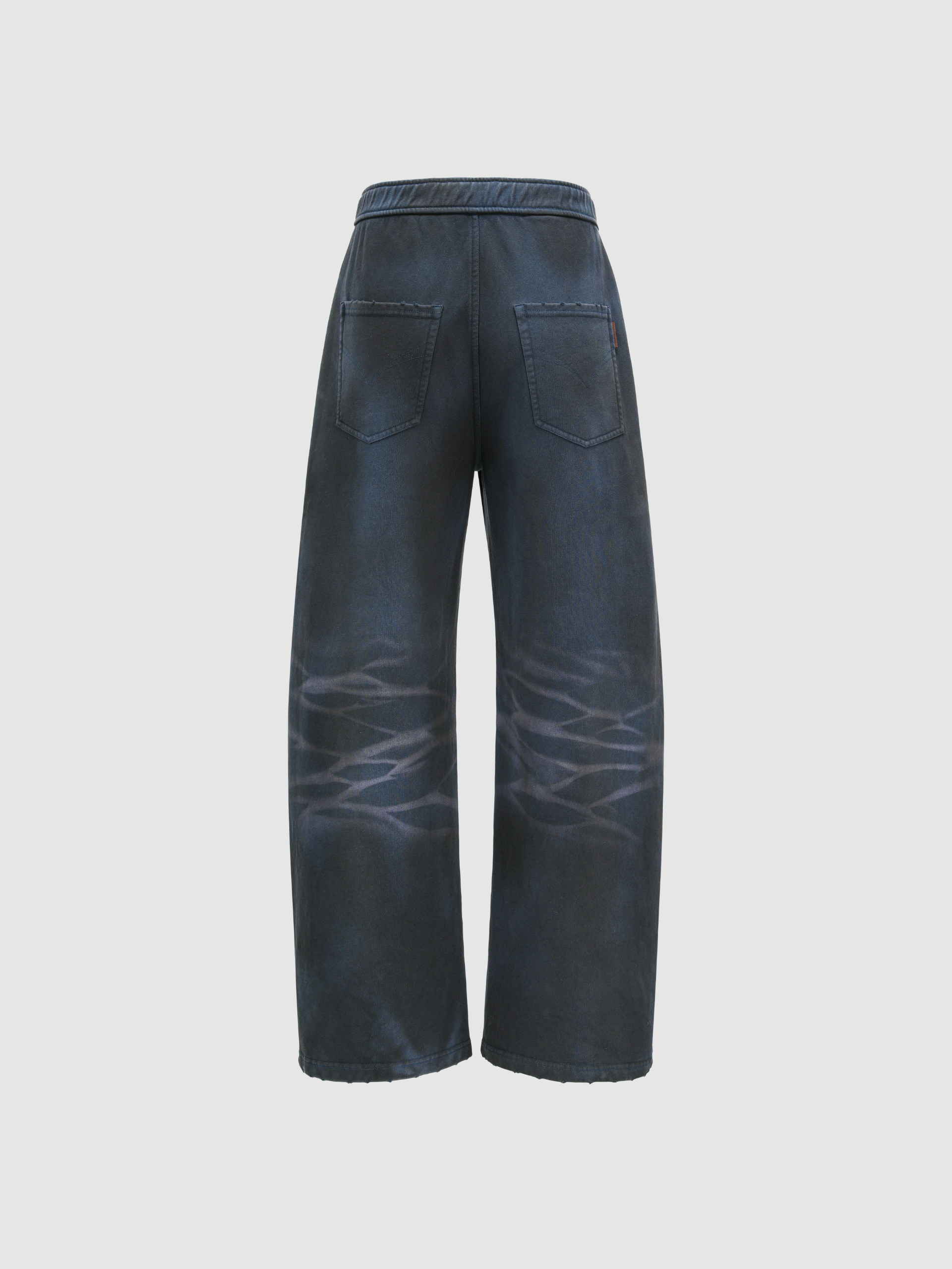 DARK NAVY WASHED SPRAY-DYED PANTS