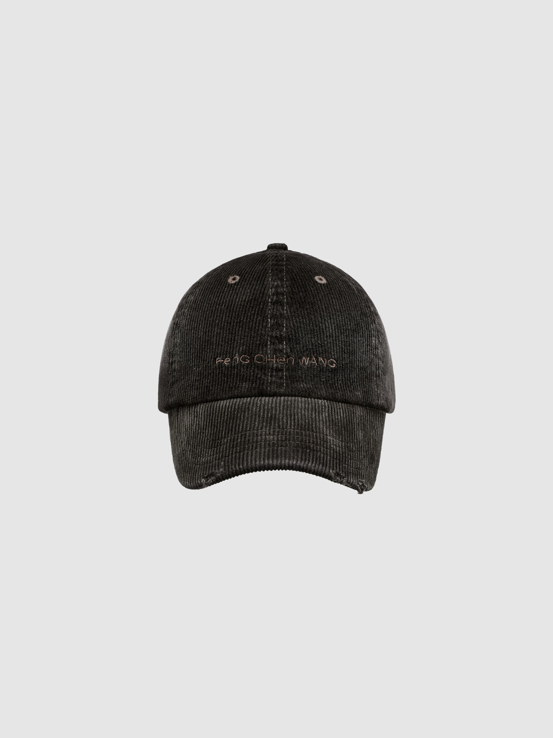 BROWN WASHED CORDUROY BASEBALL CAP