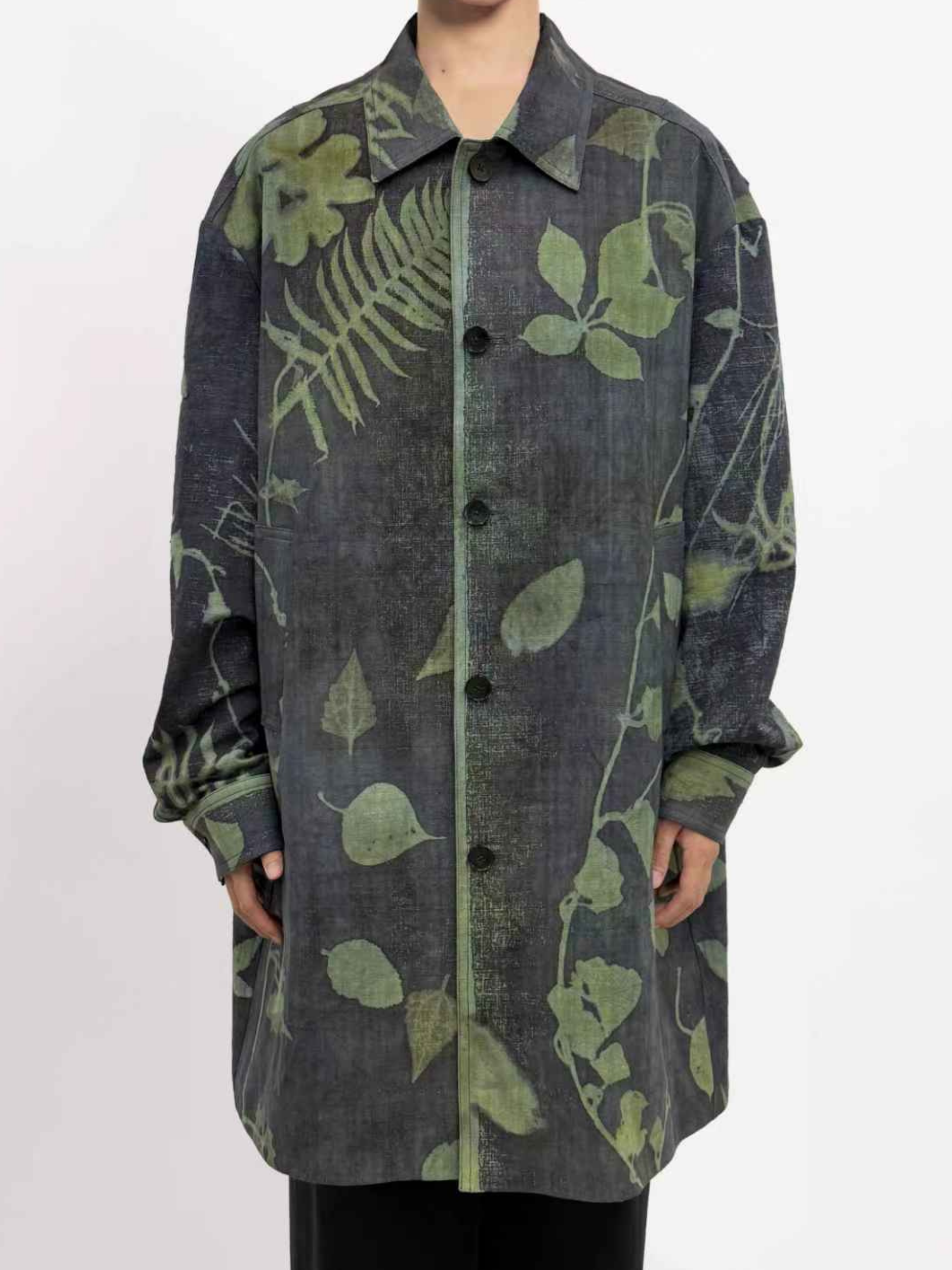COAT IN ANTIQUE PLANT DYED - Feng Chen Wang