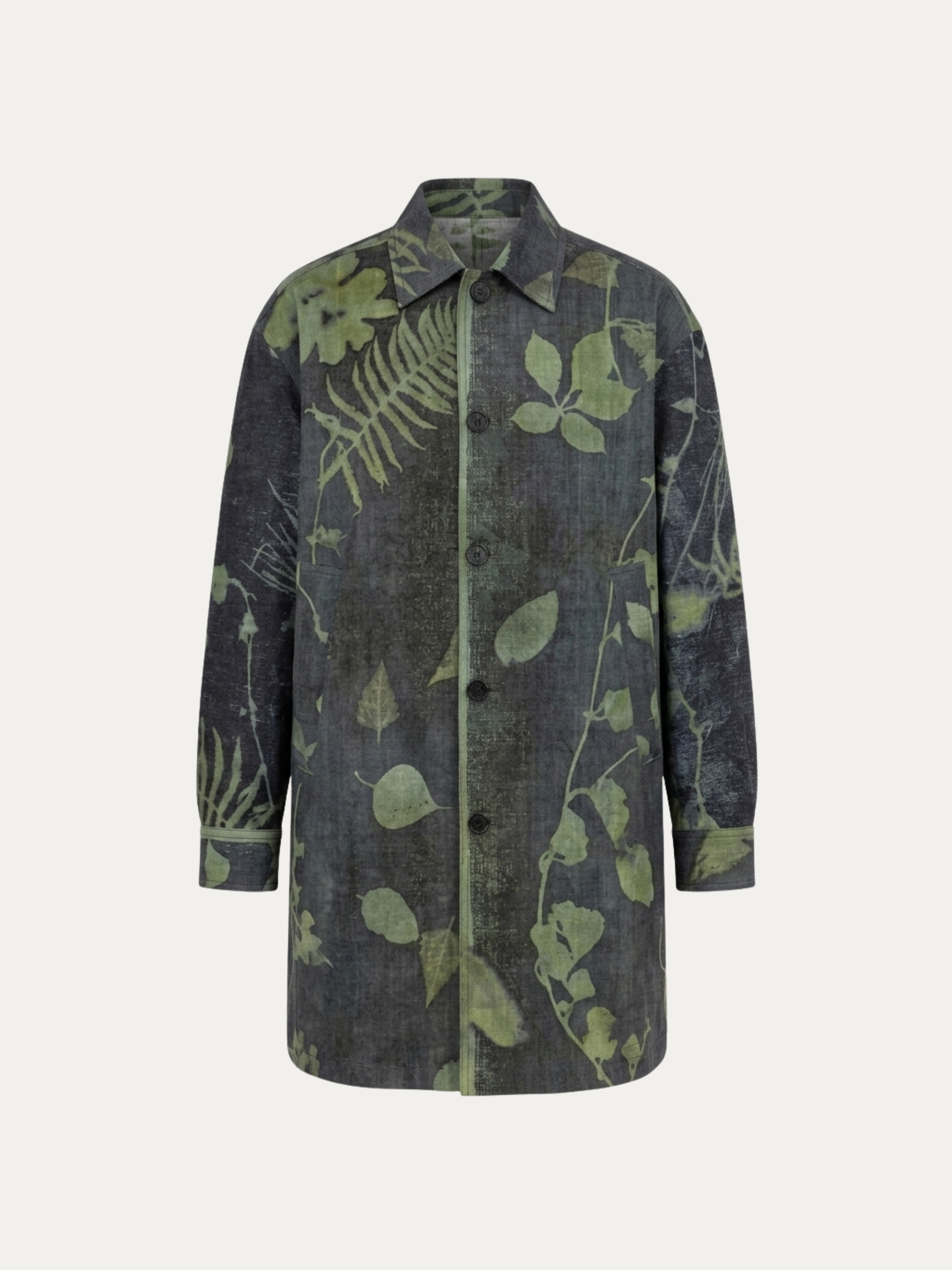 COAT IN ANTIQUE PLANT DYED - Feng Chen Wang