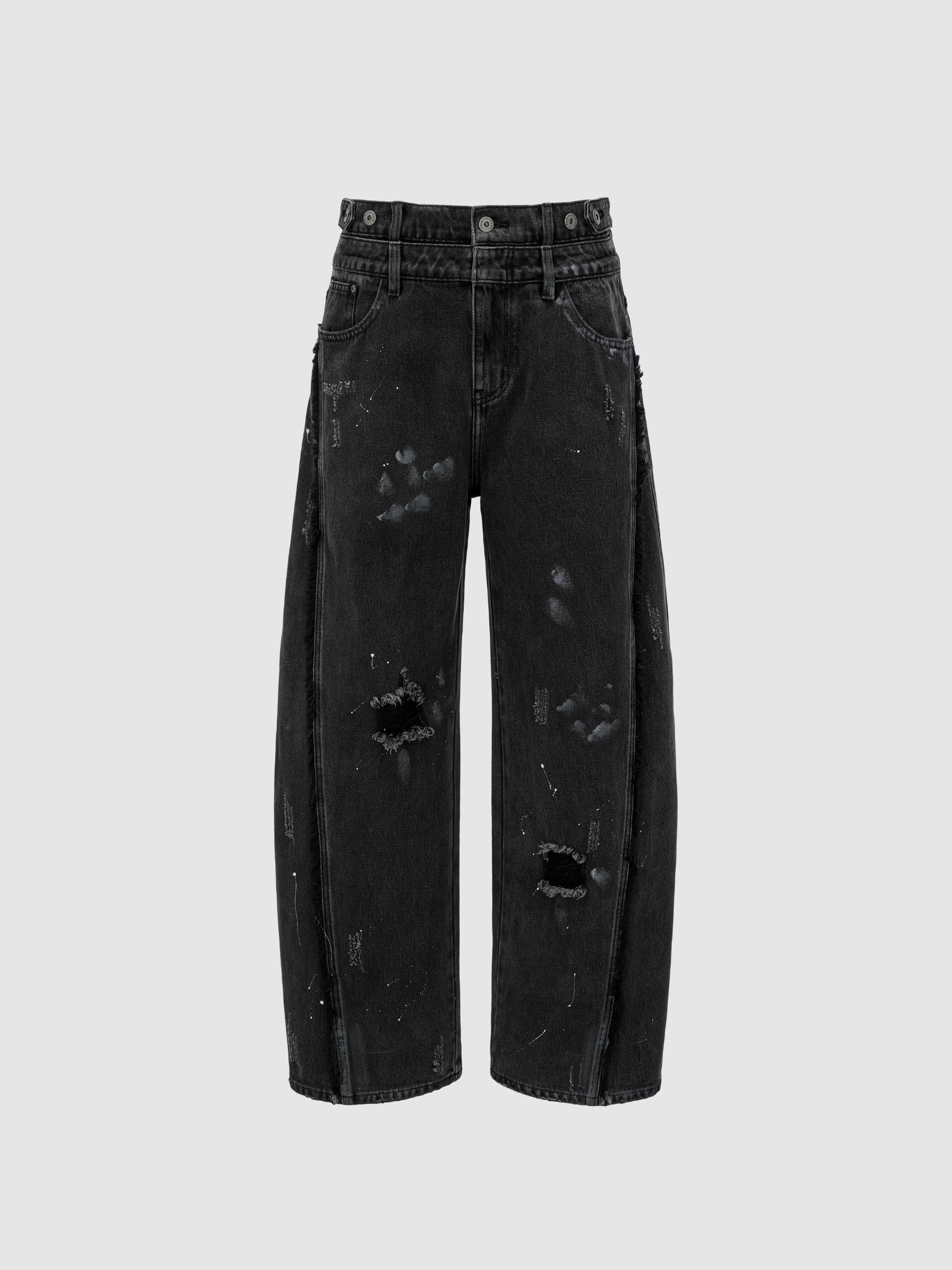 HAND-DISTRESSED JEANS