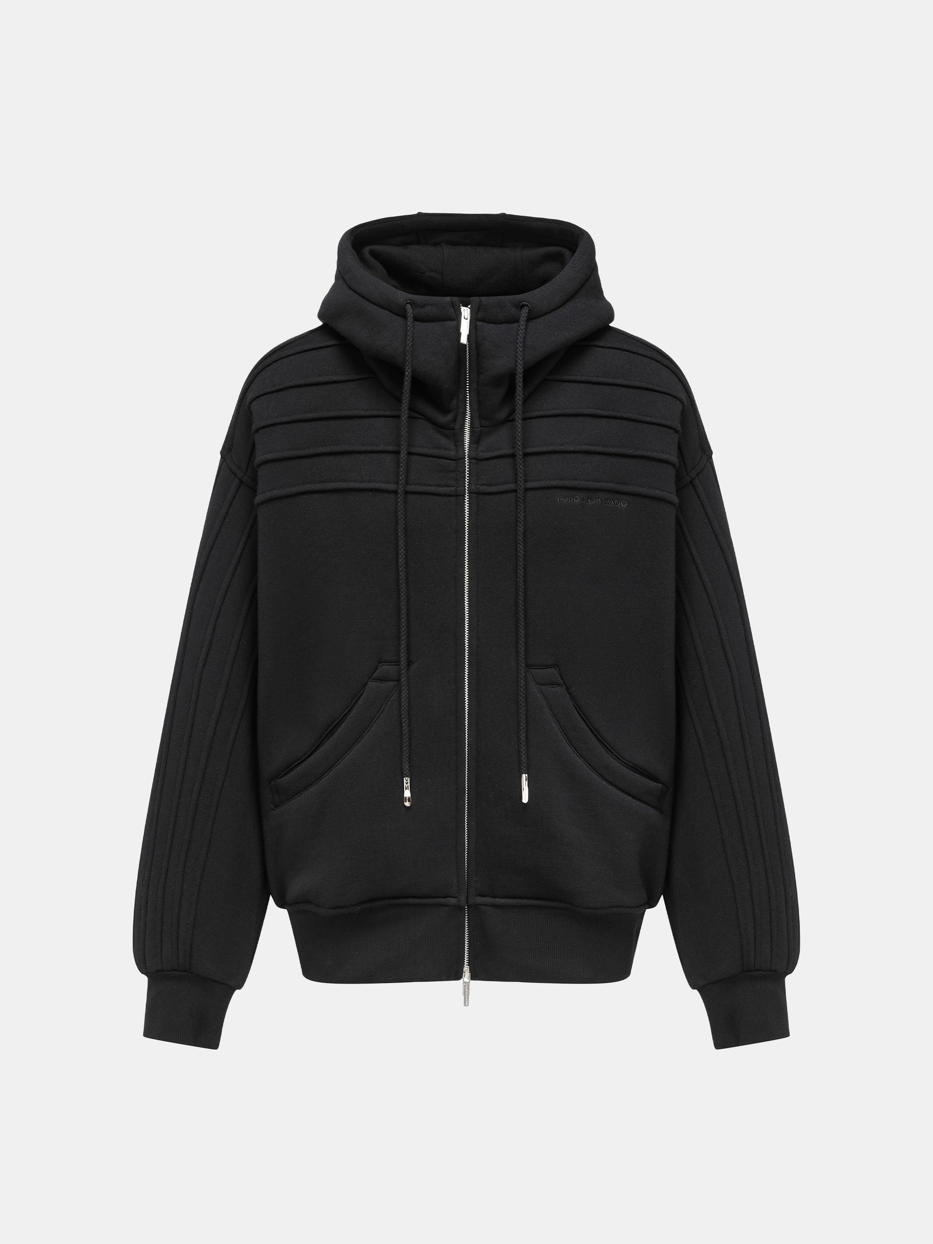 PLEATED HOODIE