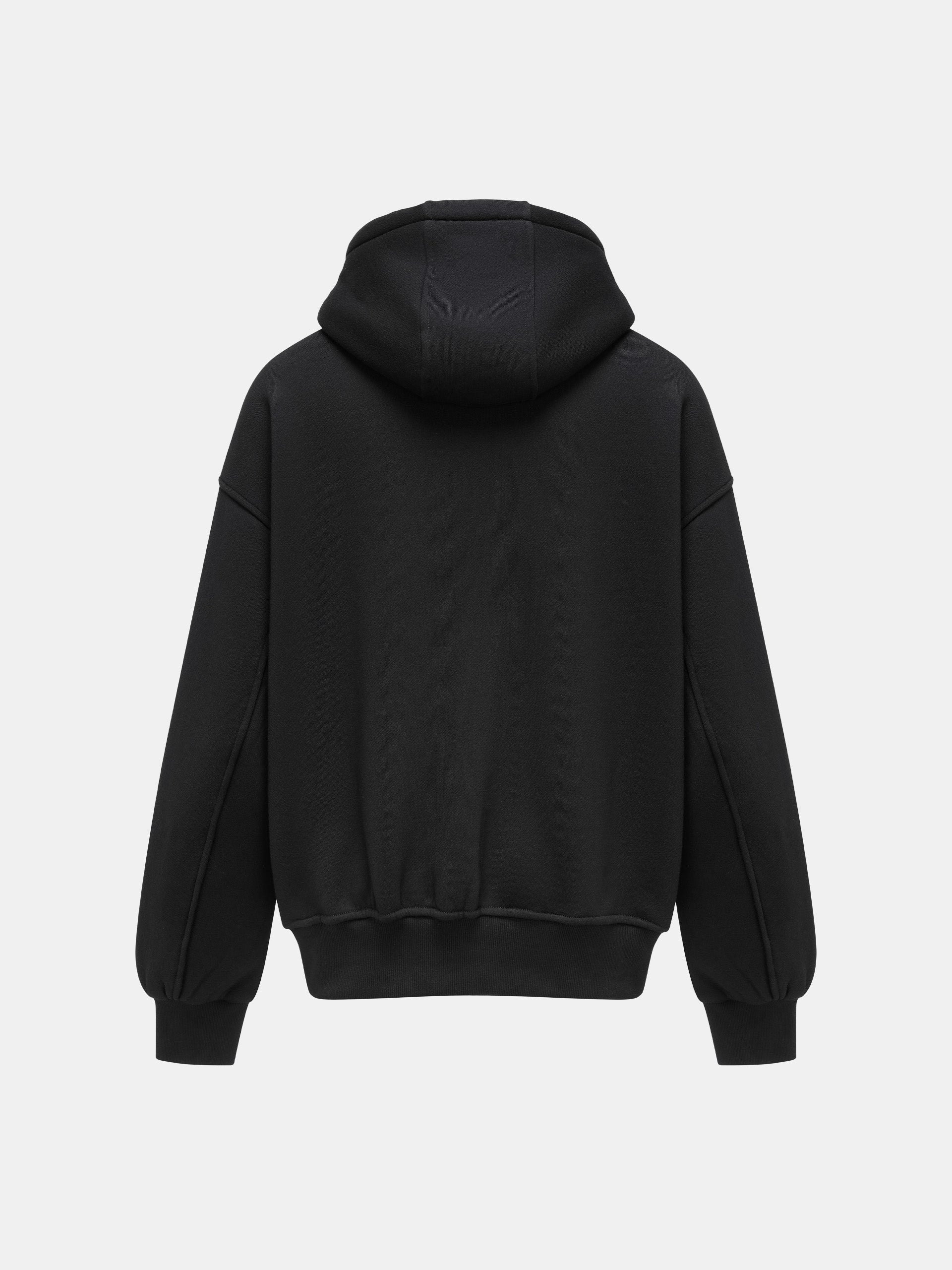 Pleated hoodie jacket hotsell