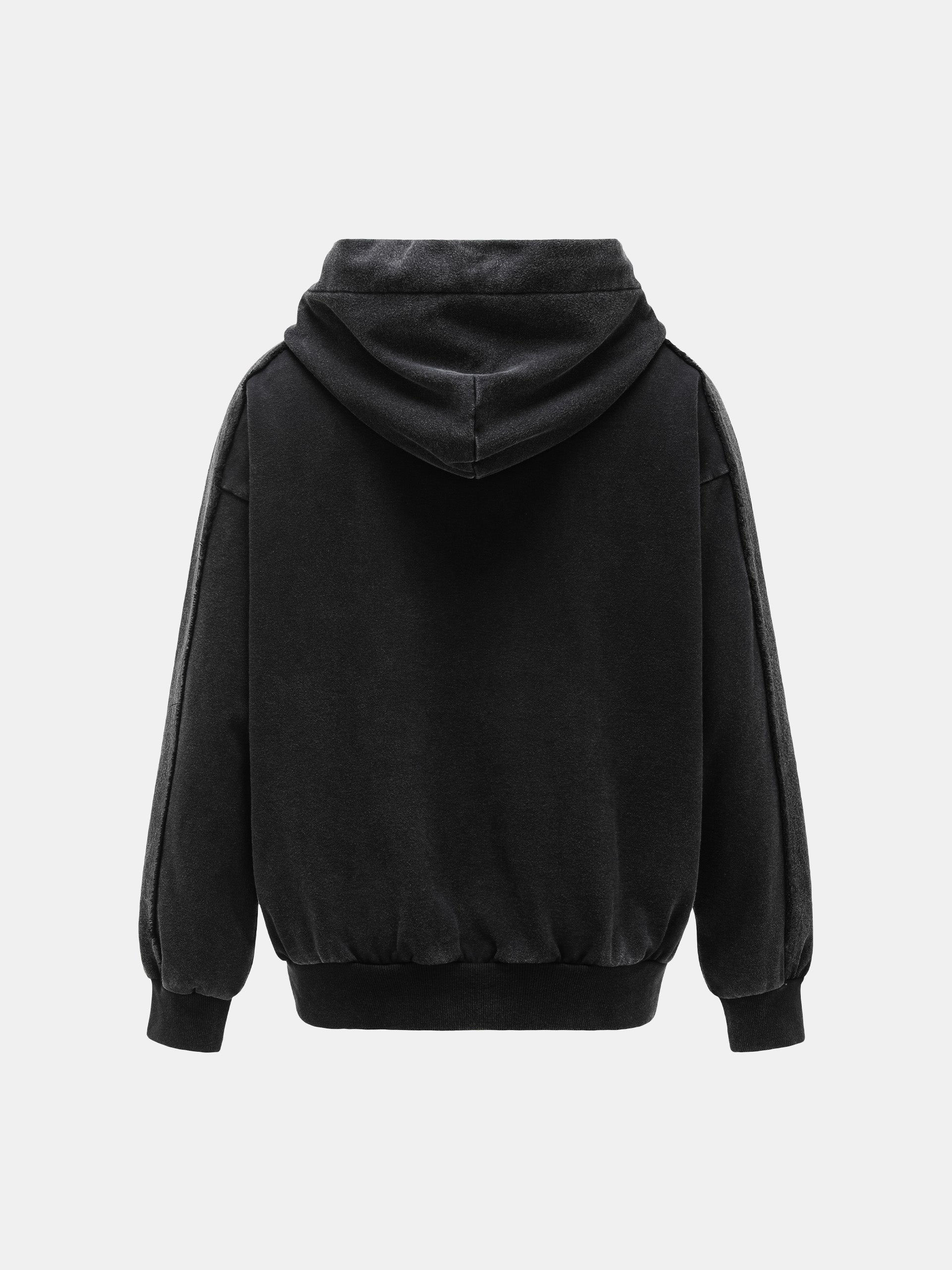 DECONSTRUCTED WASHED HOODIE