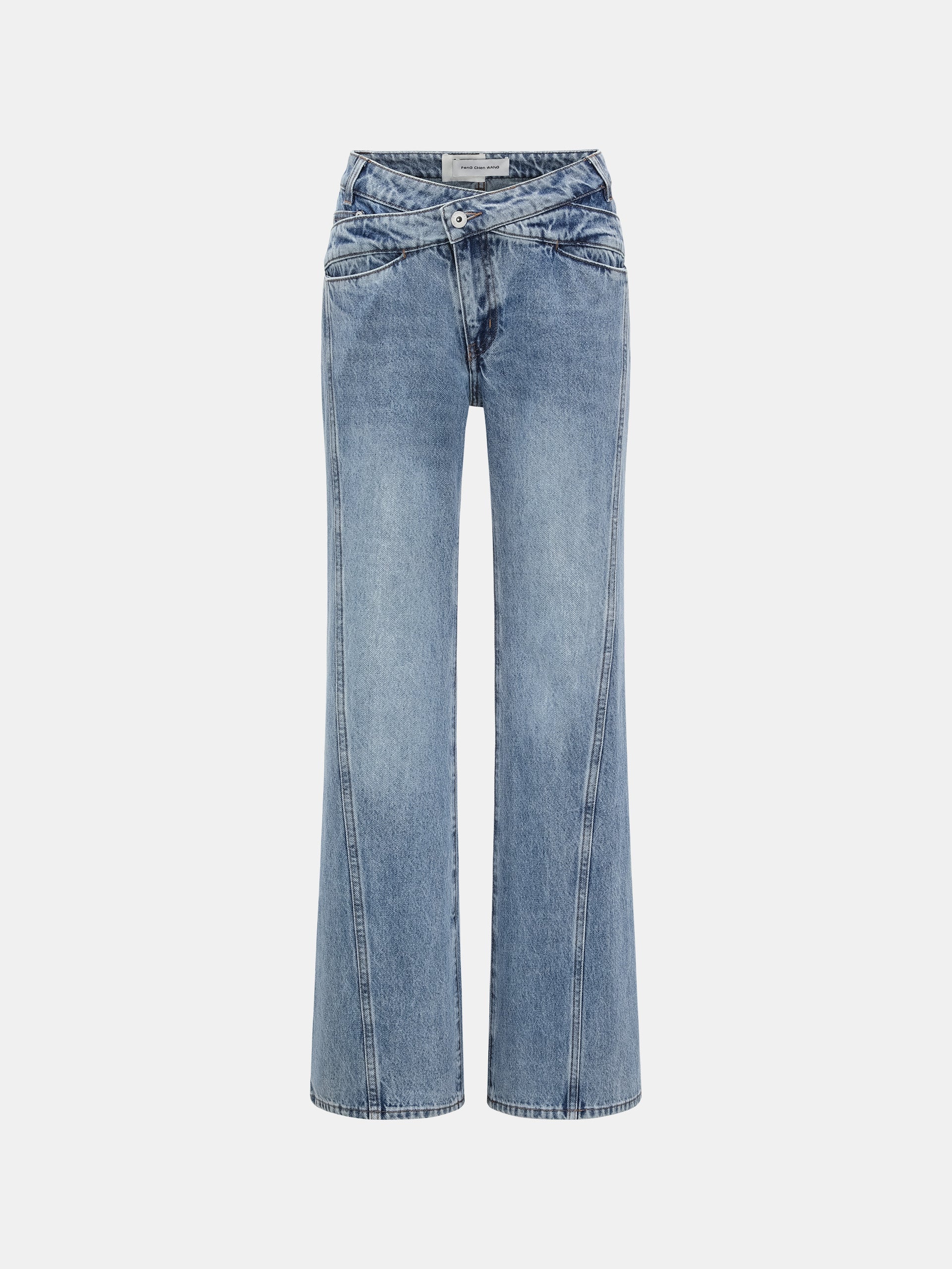 Feng Chen Wang Off-White Five-Pocket Jeans