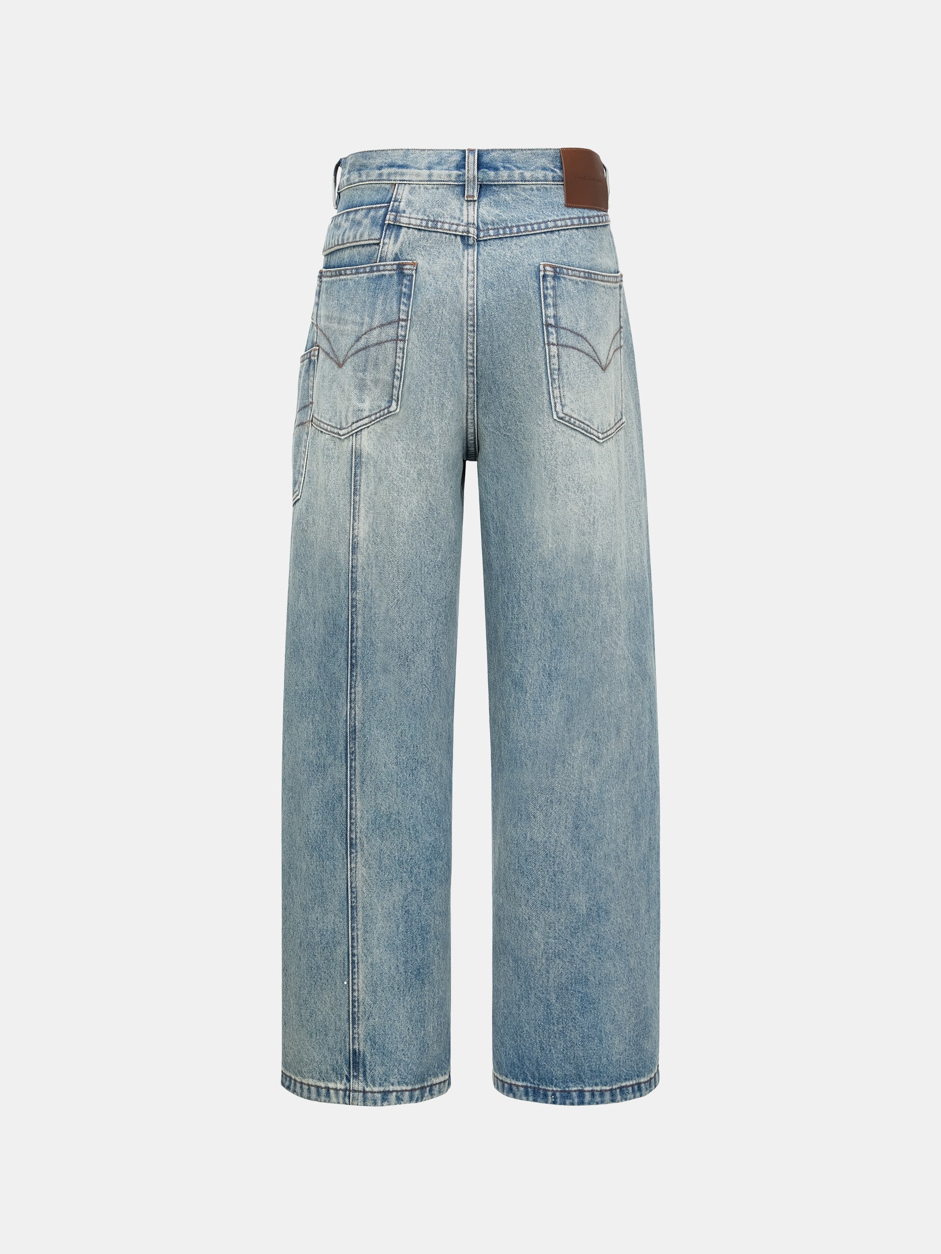 ASYMMETRIC DENIM TROUSER