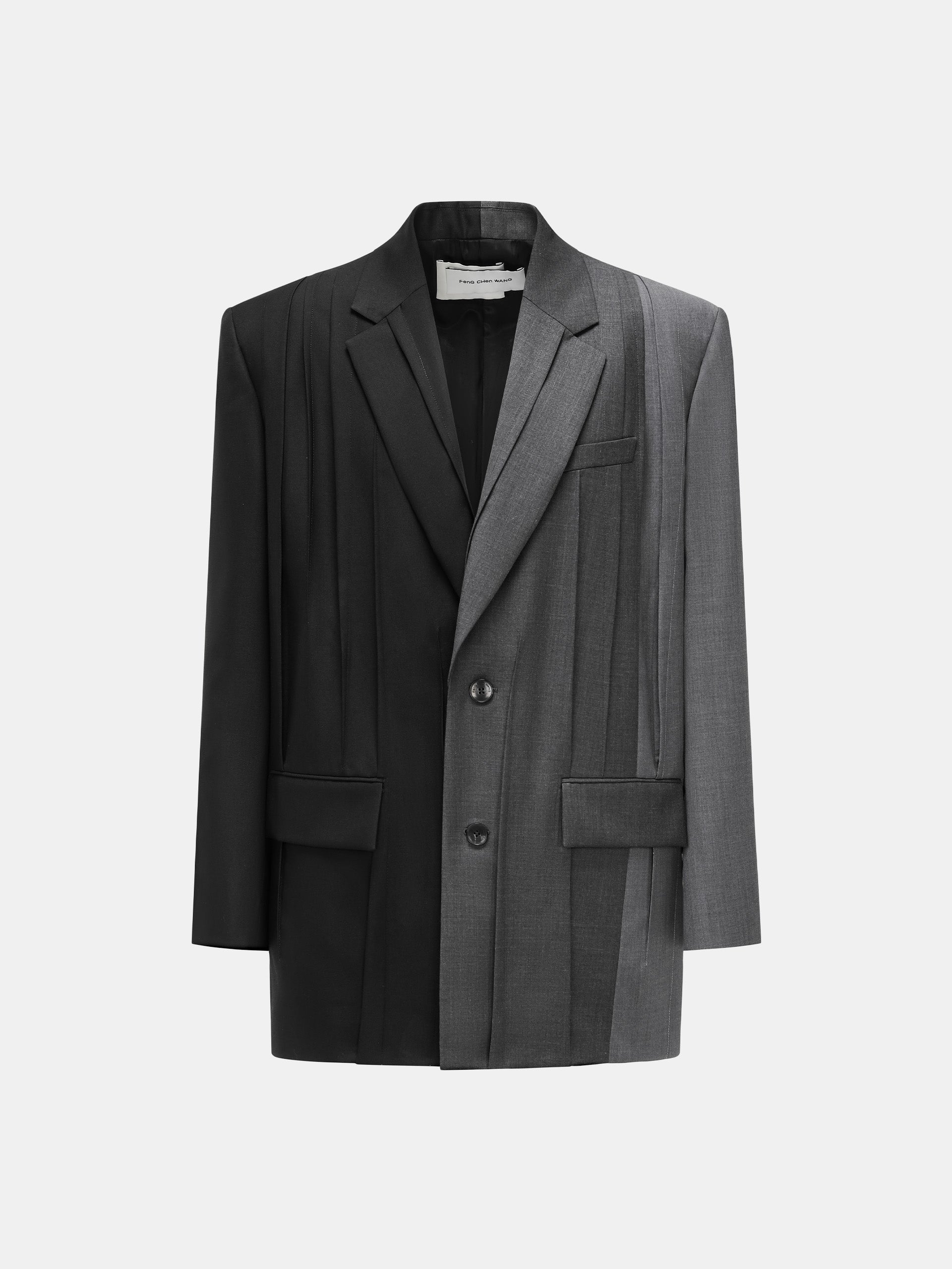 PLEATED TAILORED JACKET