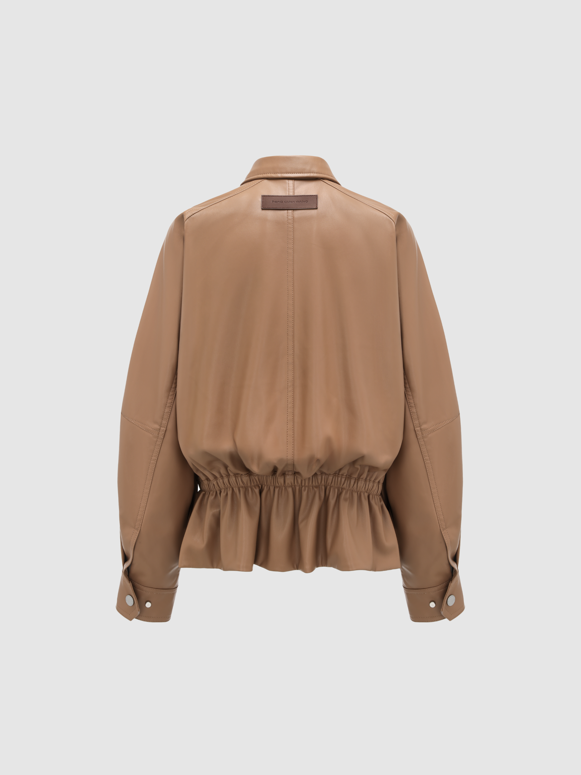 KHAKI ELASTIC WAIST JACKET