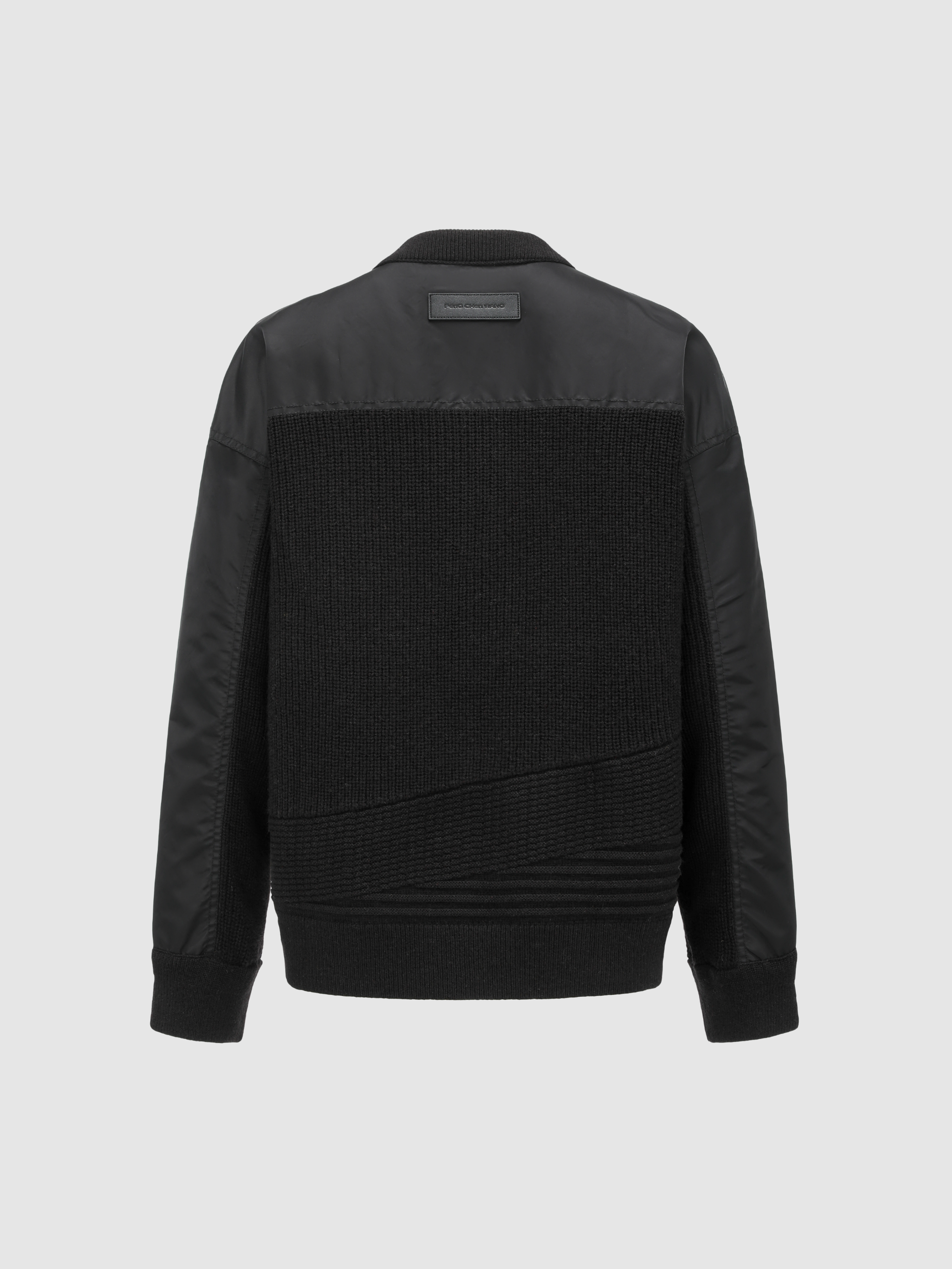 PATCHWORK NYLON UTILITY CARDIGAN