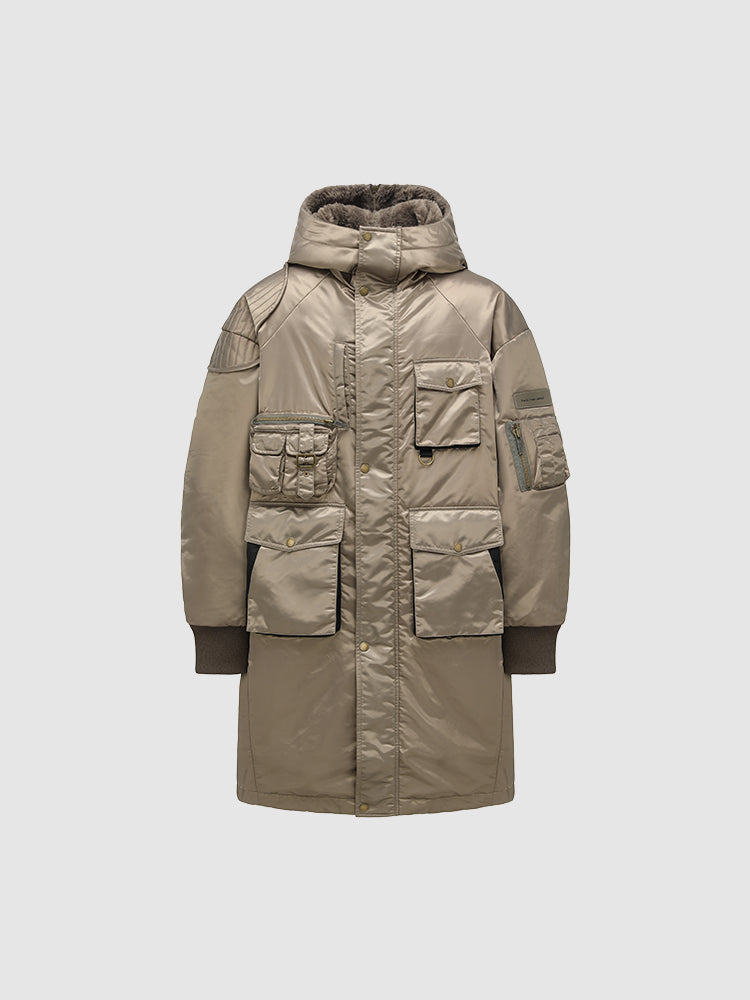 MULTIPOCKET CARGO PARKA COAT