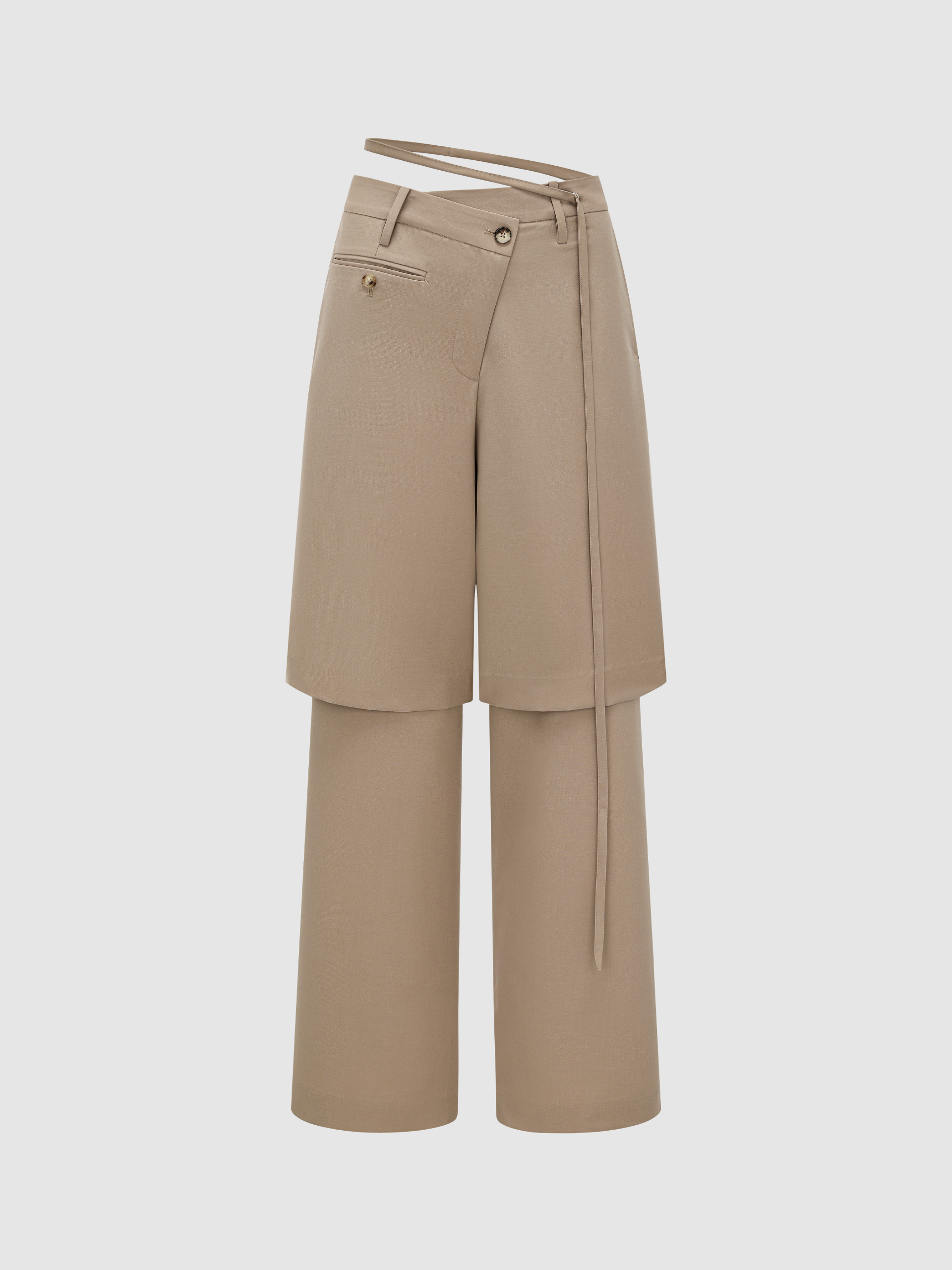 KHAKI 2-IN-1 TROUSERS