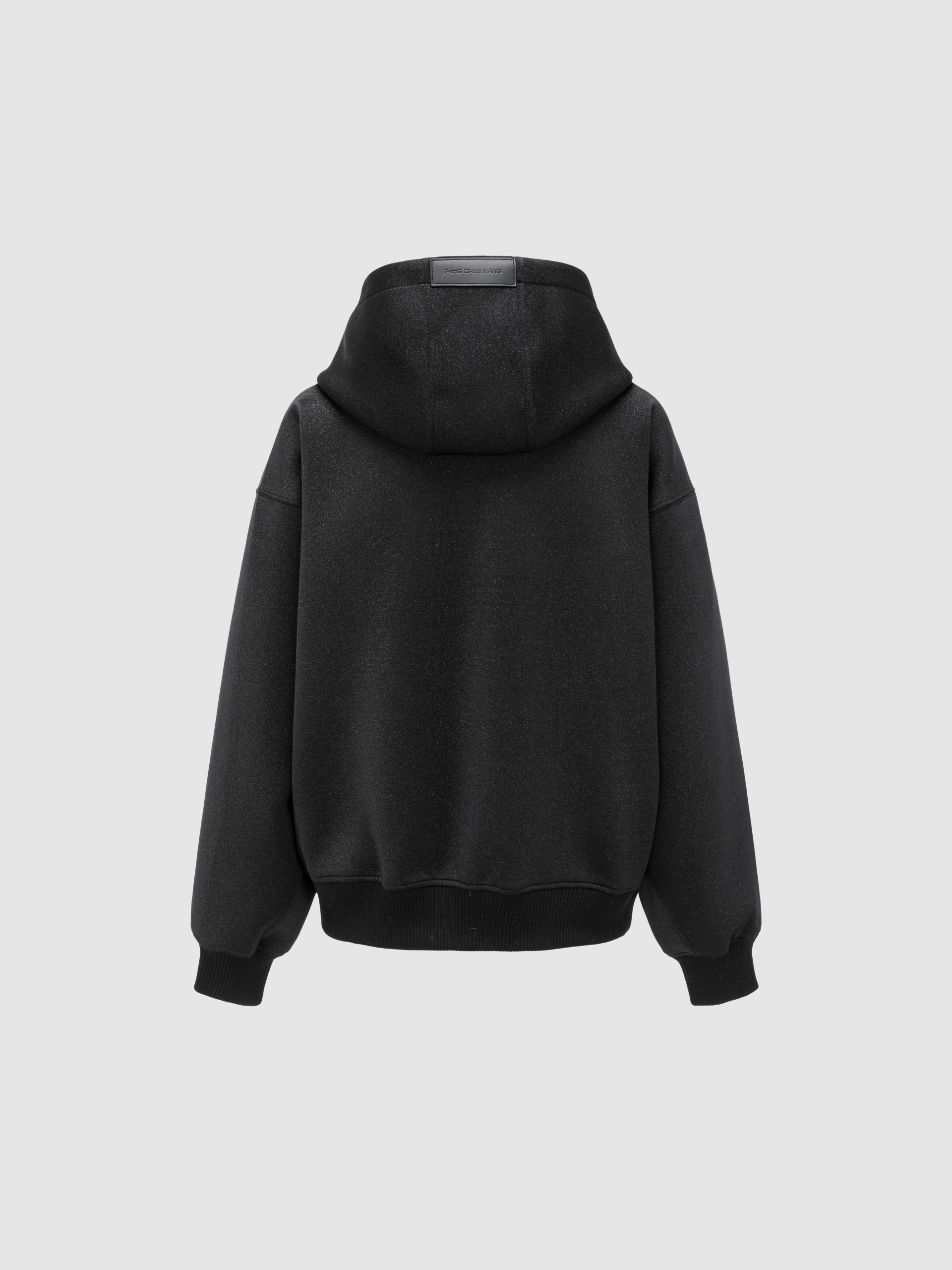 BLACK SUBTLE SHIMMER HOODIE