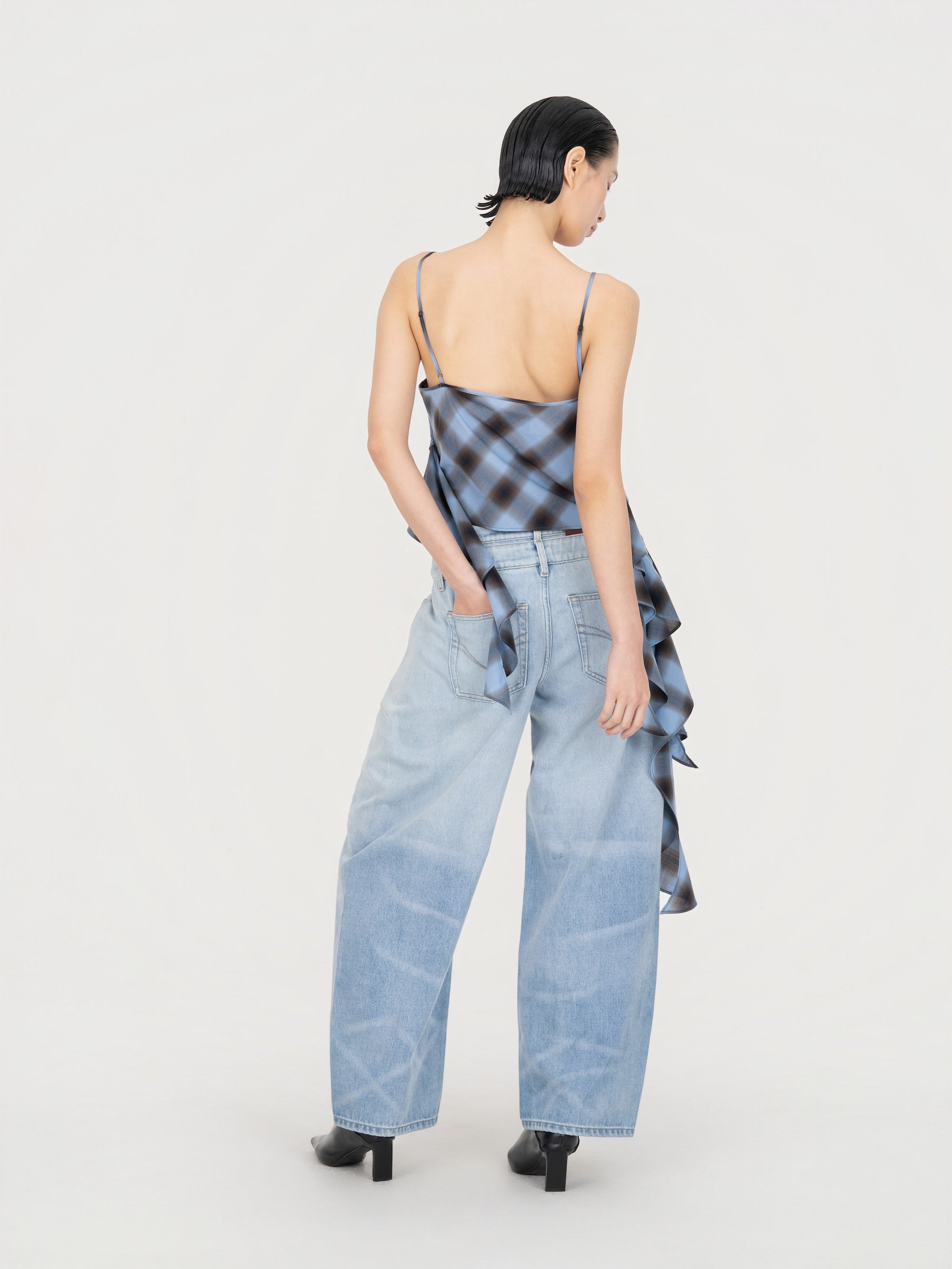 ASYMMERTRICAL RUFFLE TOP