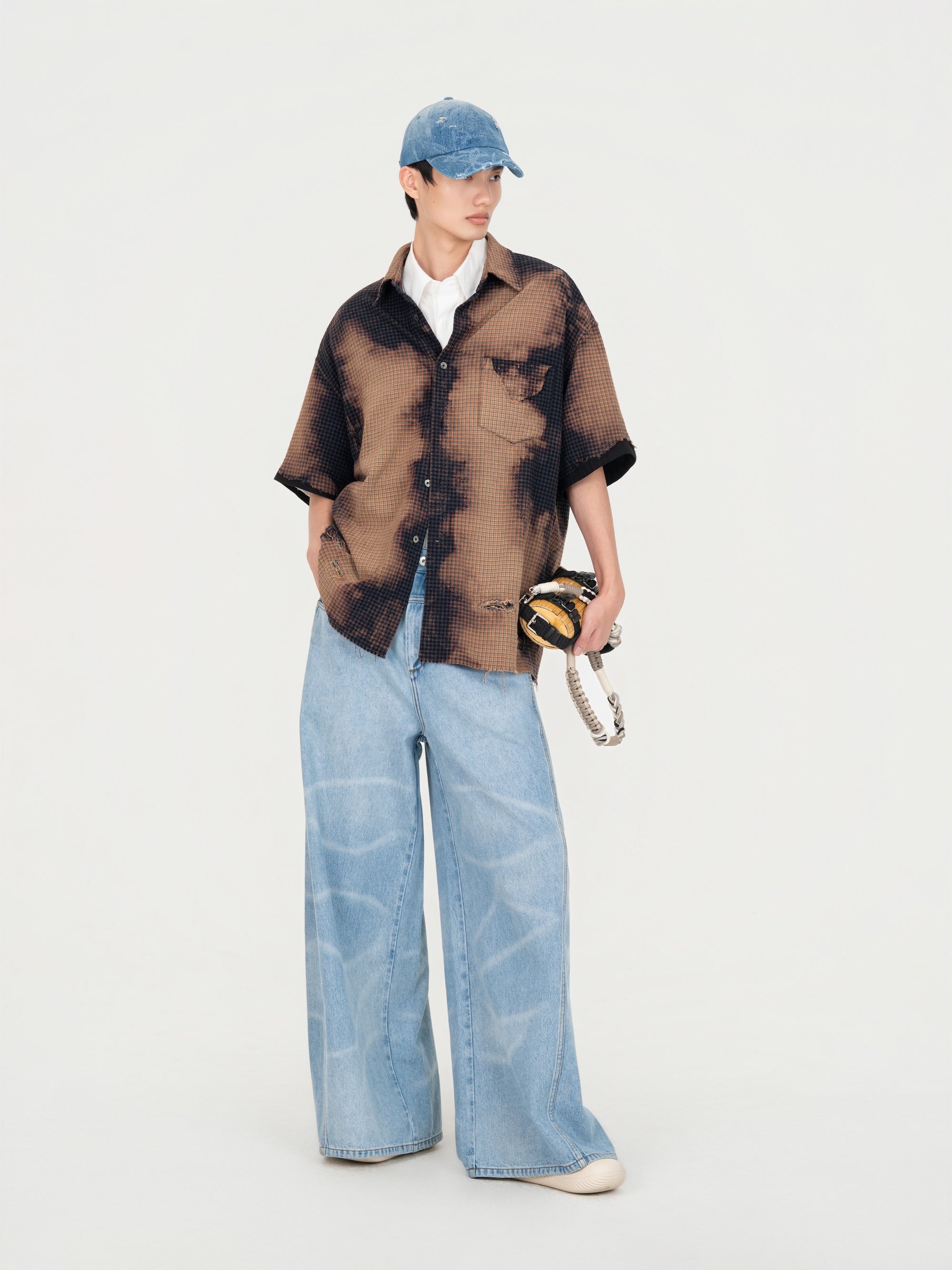 SHORT SLEEVE SHIRT IN DECAYED CHECK