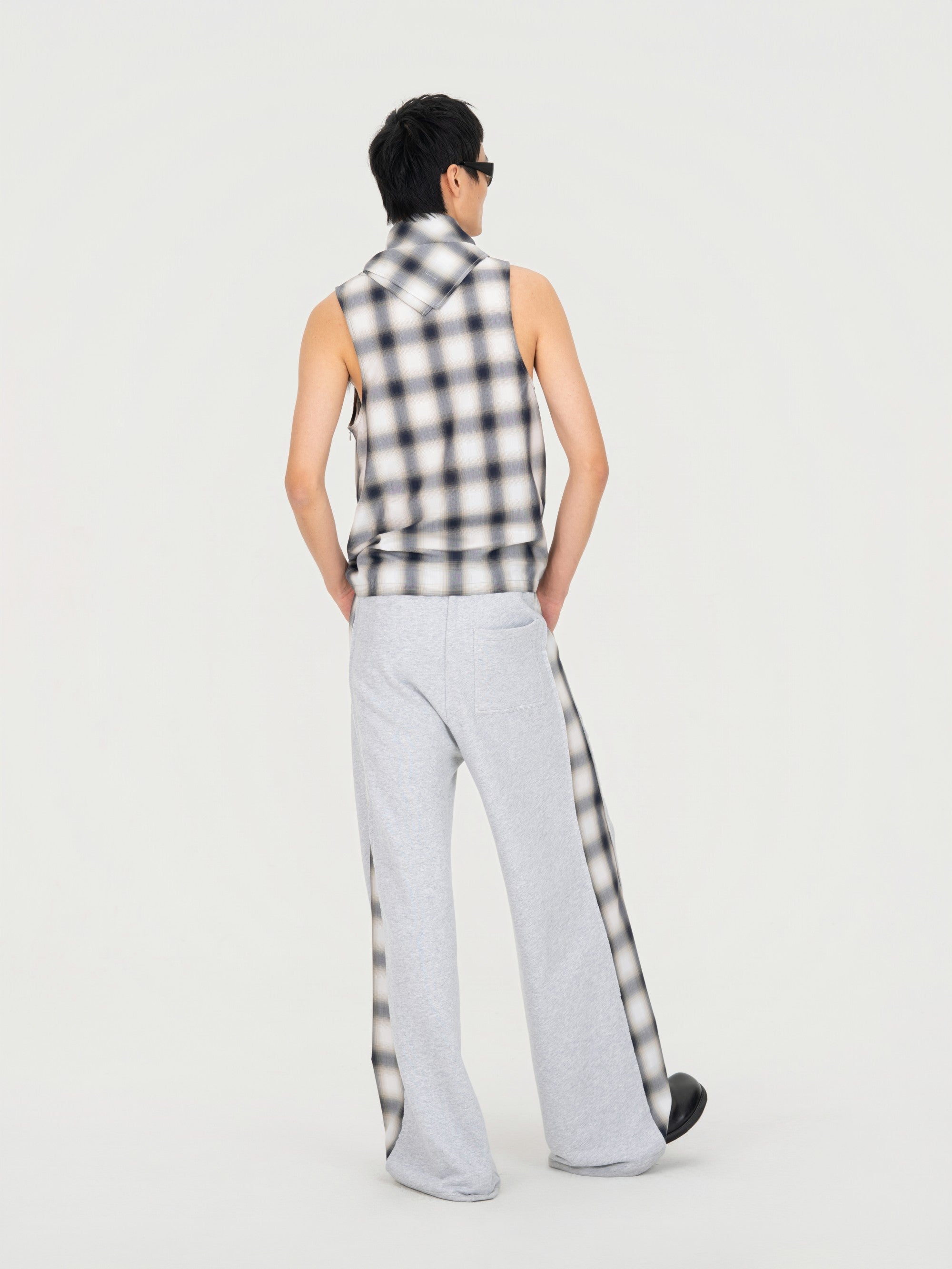 PATCHED PANEL JERSEY TROUSERS